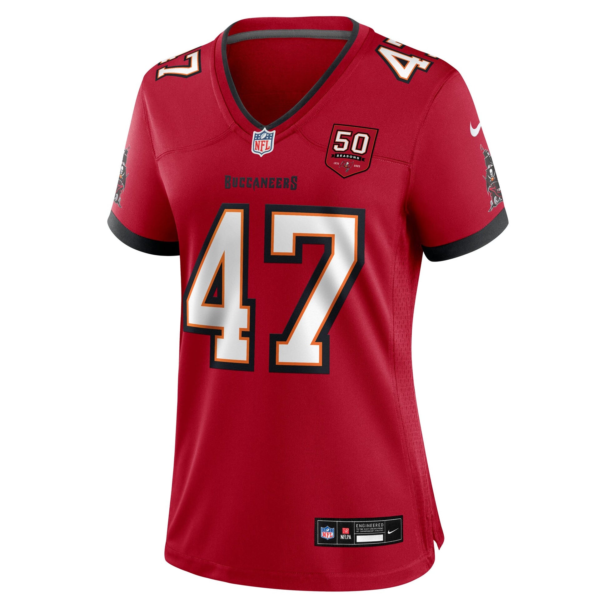 John Lynch Tampa Bay Buccaneers Nike Women's 50th Anniversary Team Game Jersey - Red