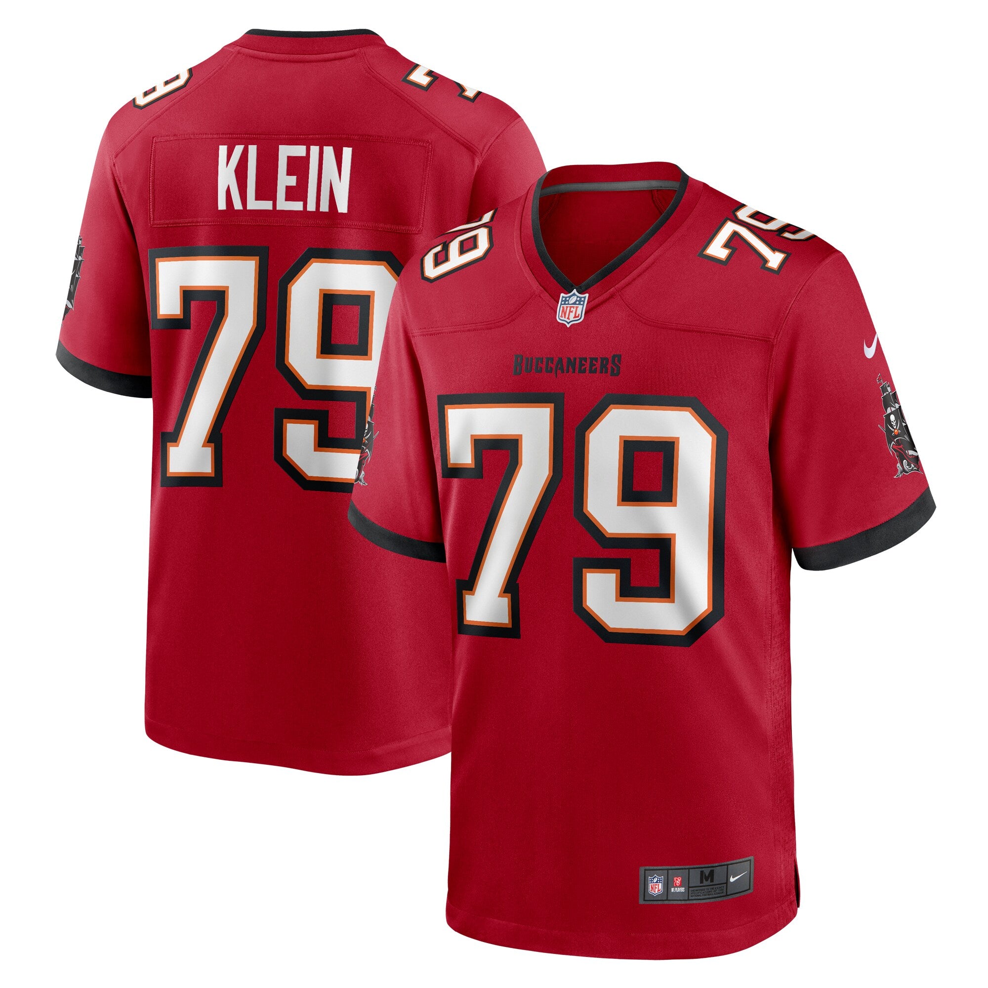 Elijah Klein Tampa Bay Buccaneers Nike  Game Jersey -  Red