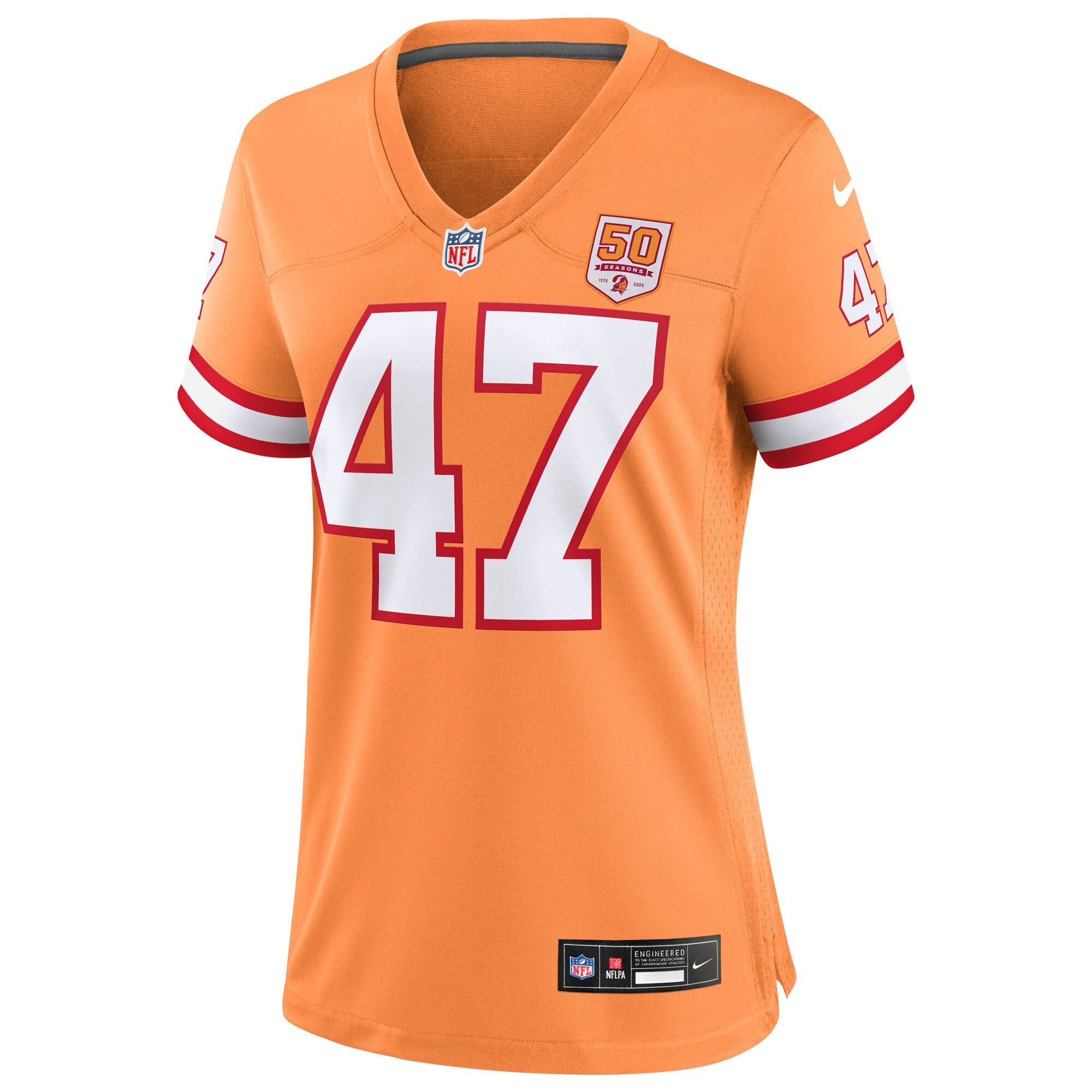 John Lynch  Tampa Bay Buccaneers Nike Women's 50th Season Game Jersey - Creamsicle