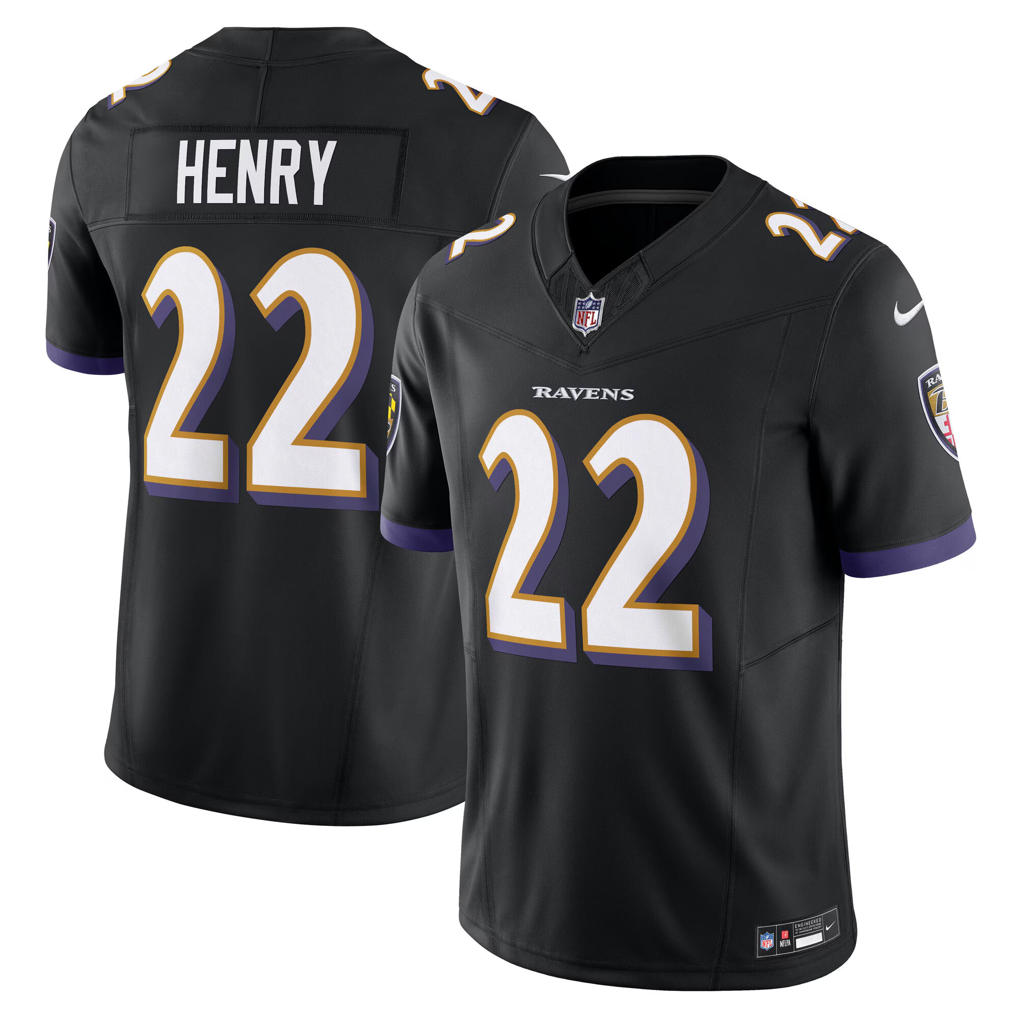 Derrick Henry Baltimore Ravens Nike Vapor F.U.S.E. Limited Jersey - Black