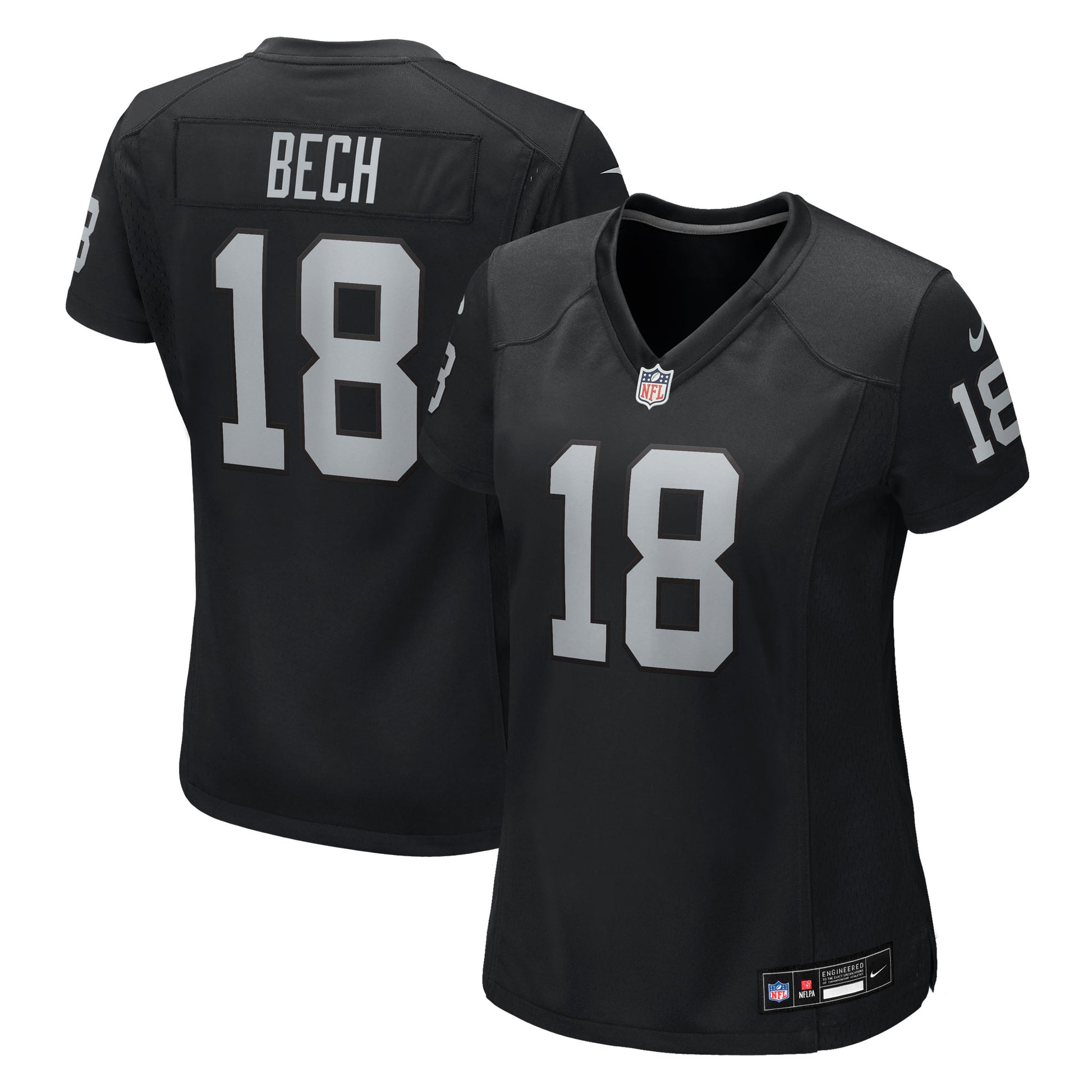 Jack Bech Las Vegas Raiders Nike Women's Team Game Jersey -  Black