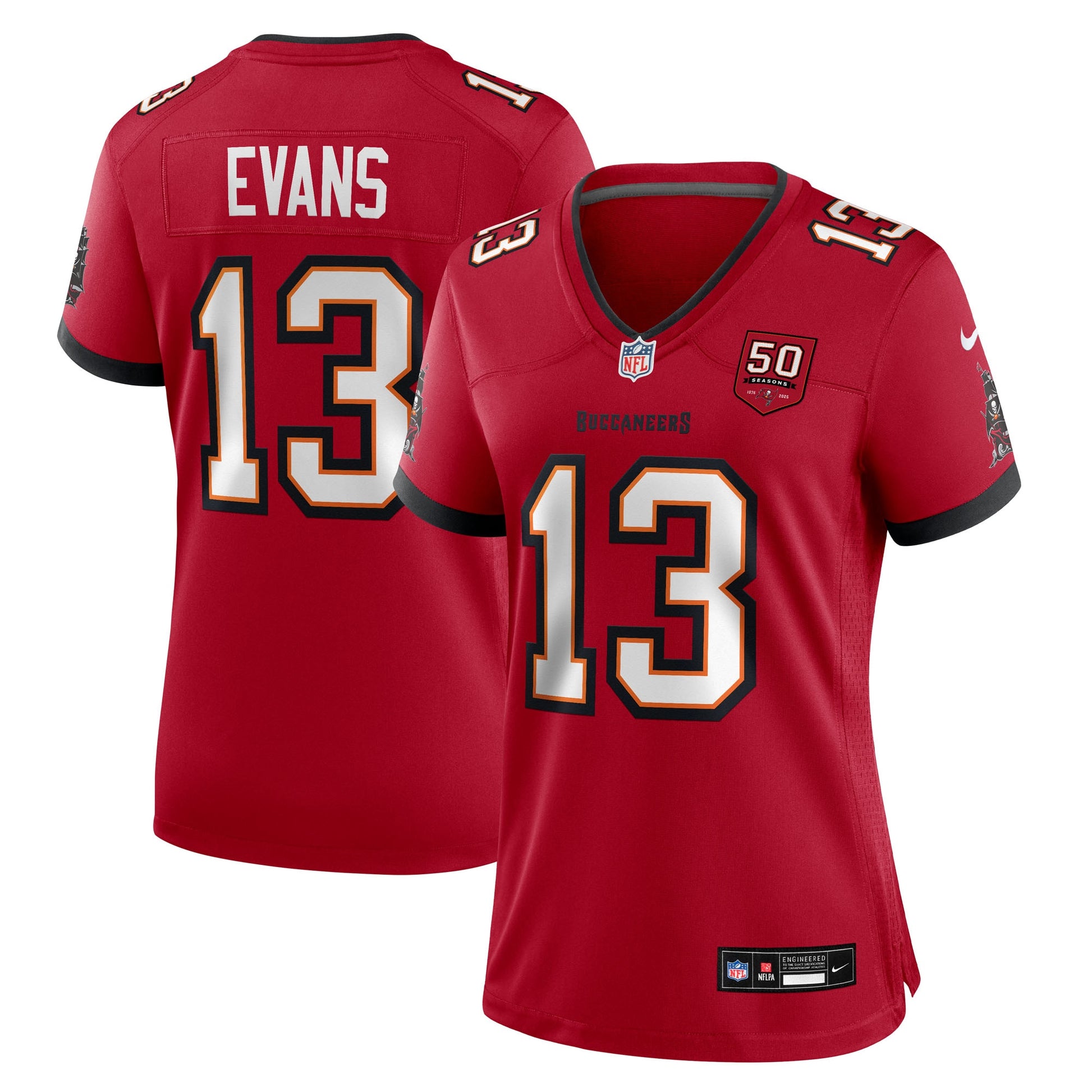 Mike Evans Tampa Bay Buccaneers Nike Women's 50th Season Team Game Jersey - Red