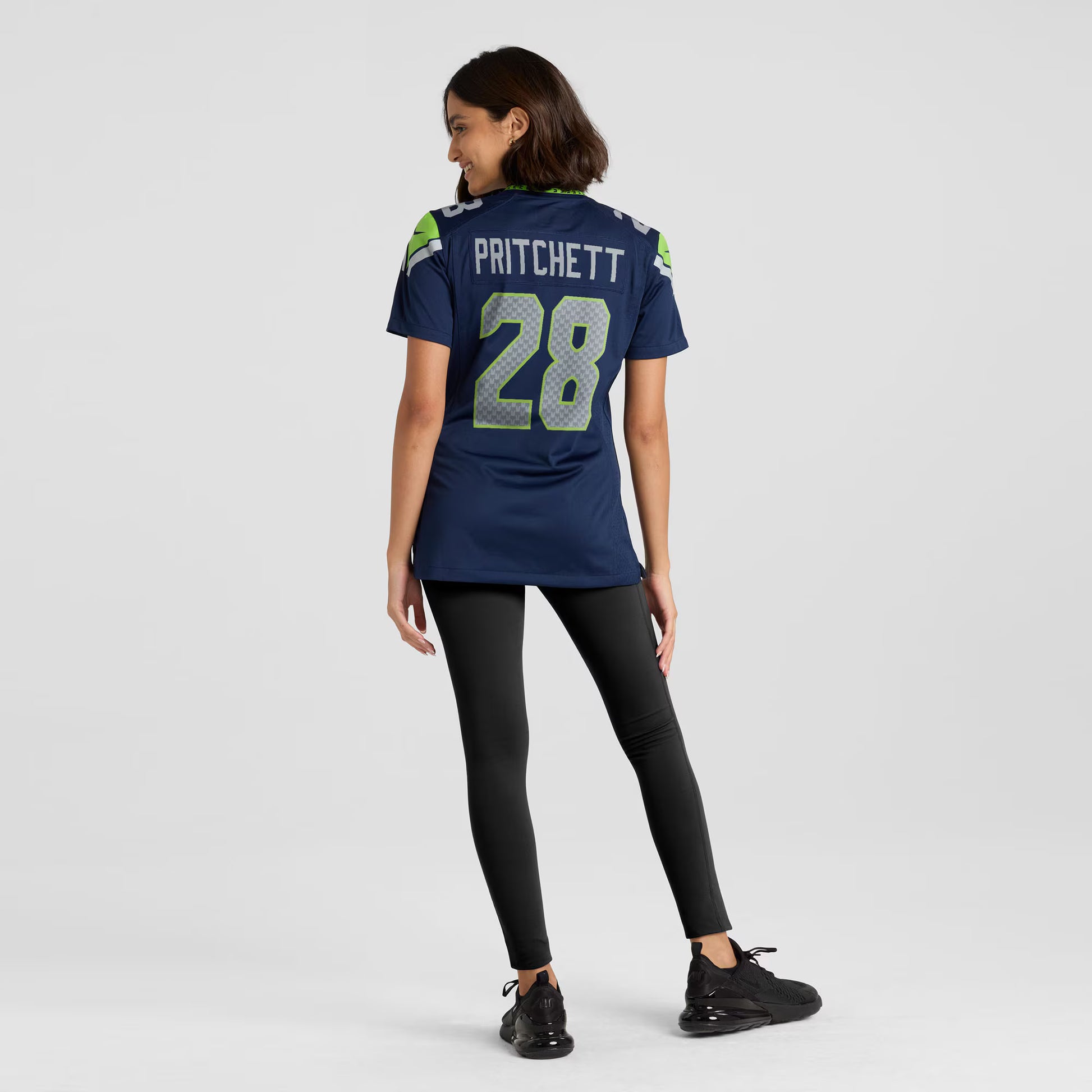 Nehemiah Pritchett Seattle Seahawks Nike Women's Team Game Jersey -  College Navy