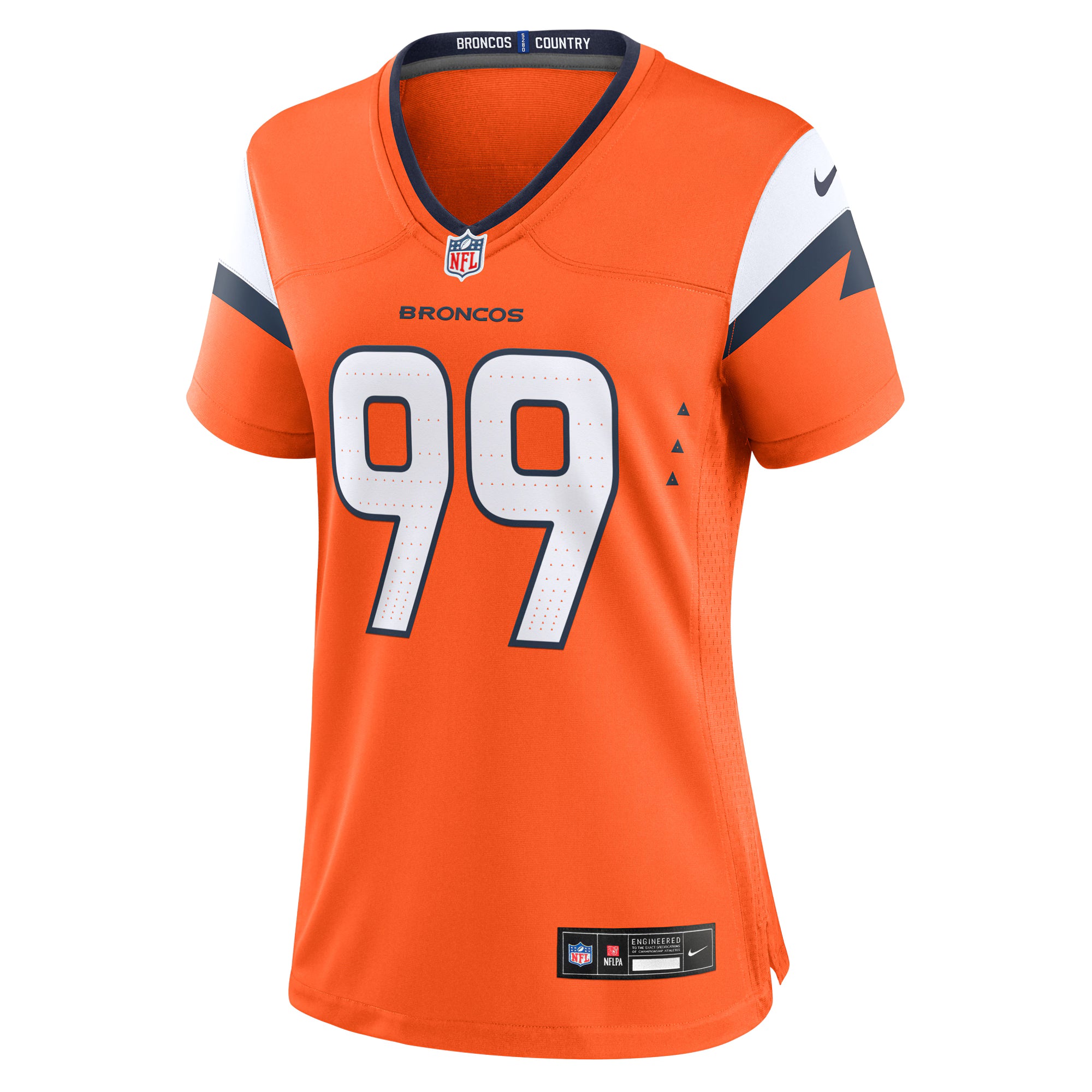 Zach Allen Denver Broncos Nike Women's Team Game Jersey -  Orange