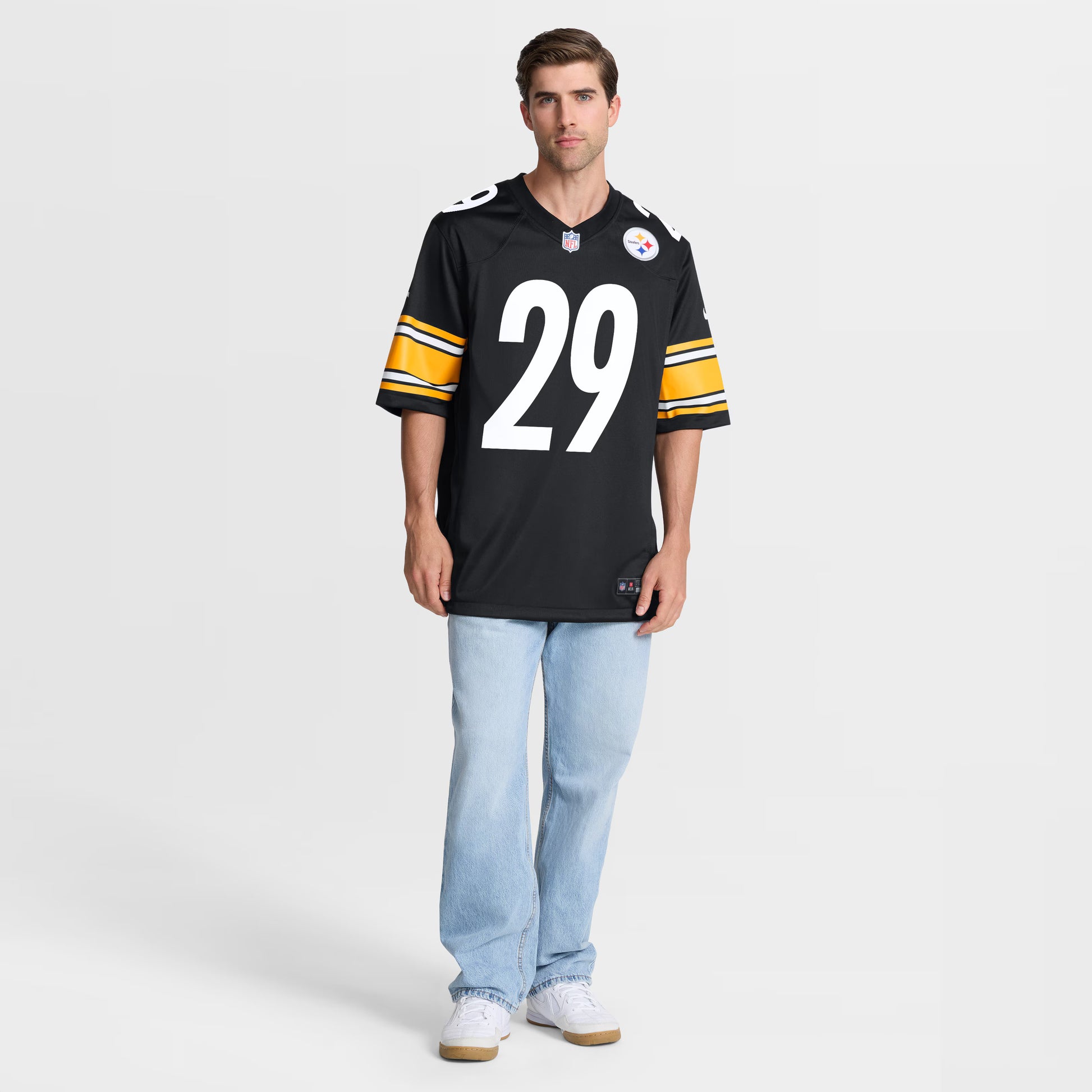 Kyle Dugger Pittsburgh Steelers Nike Team  Game Jersey -  Black