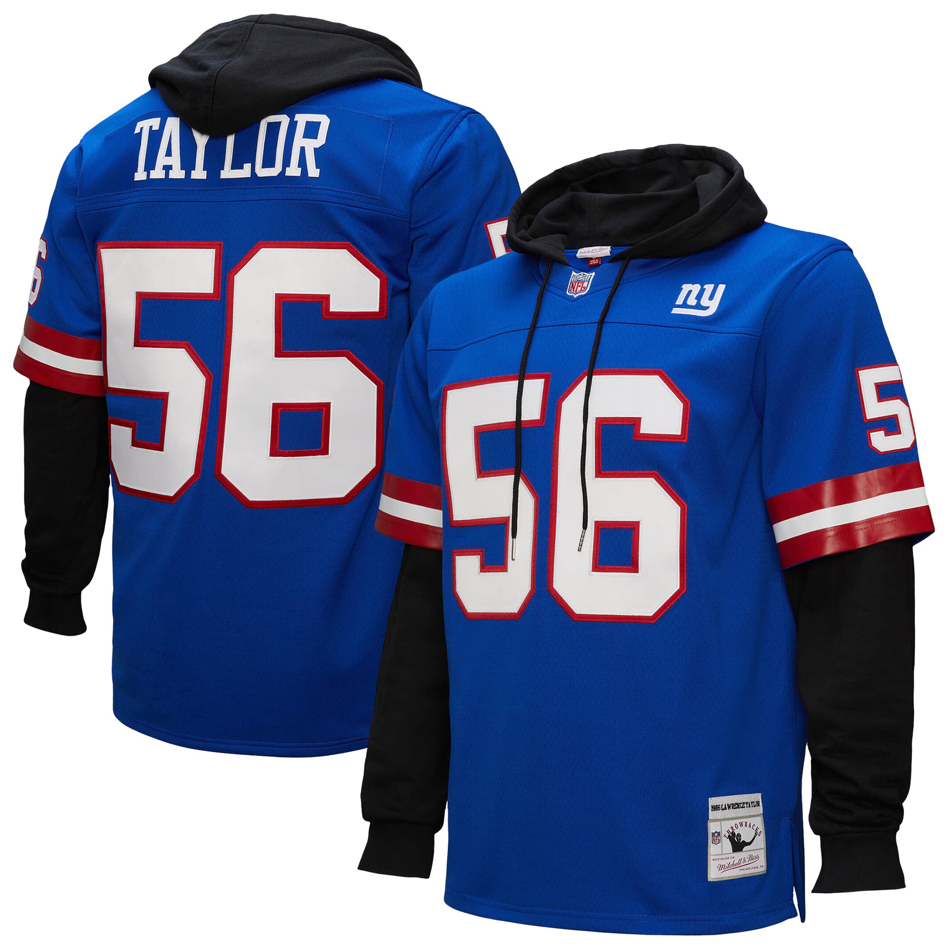 Lawrence Taylor New York Giants Mitchell &amp; Ness Player Name &amp; Number Hoodie Legacy Jersey - Royal