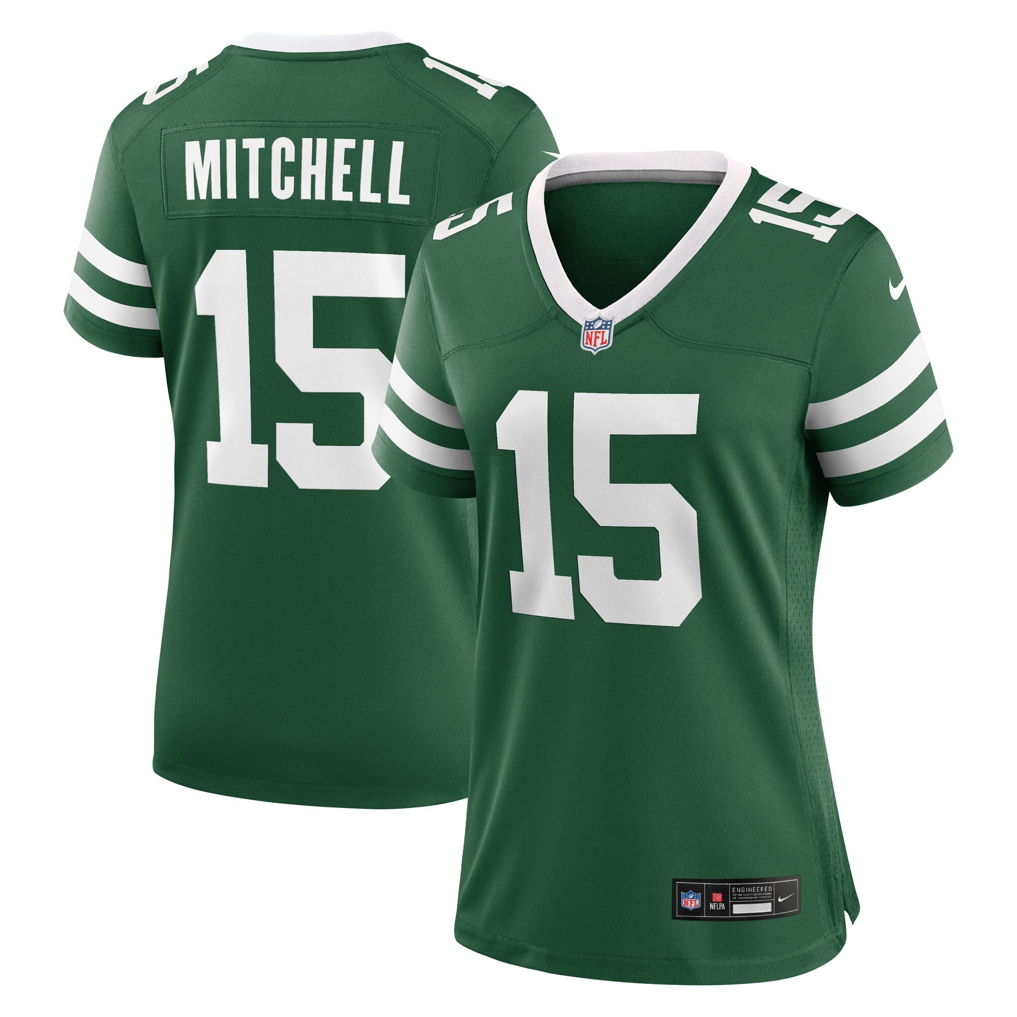 Adonai Mitchell New York Jets Nike Women's Team Game Jersey - Legacy Green