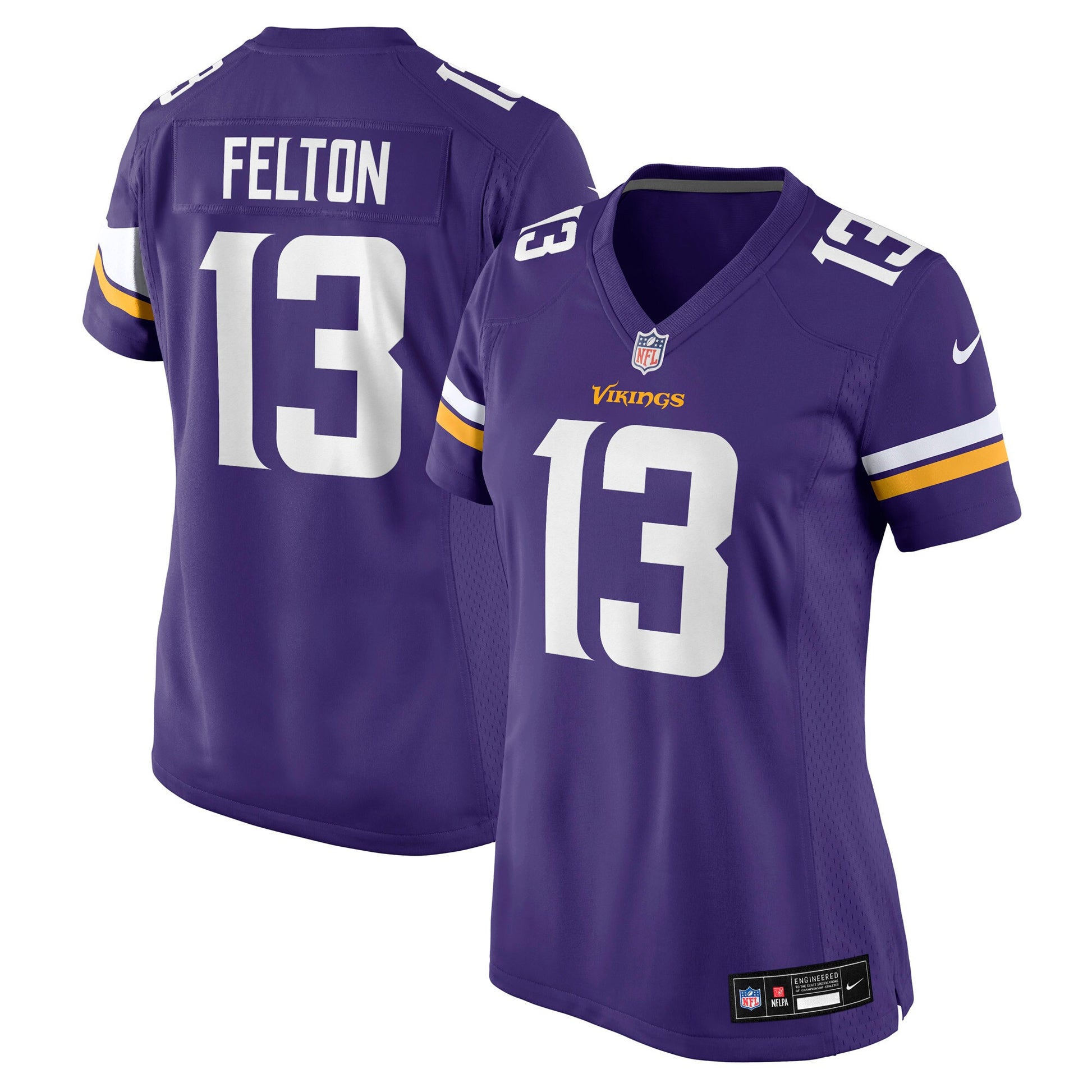 Tai Felton Minnesota Vikings Nike Women's Team Game Jersey -  Purple