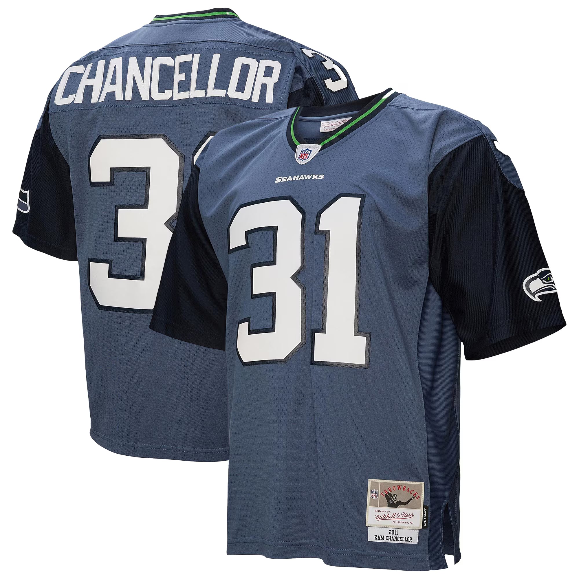 Kam Chancellor Seattle Seahawks Mitchell &amp; Ness 2011 Legacy Replica Jersey - Blue