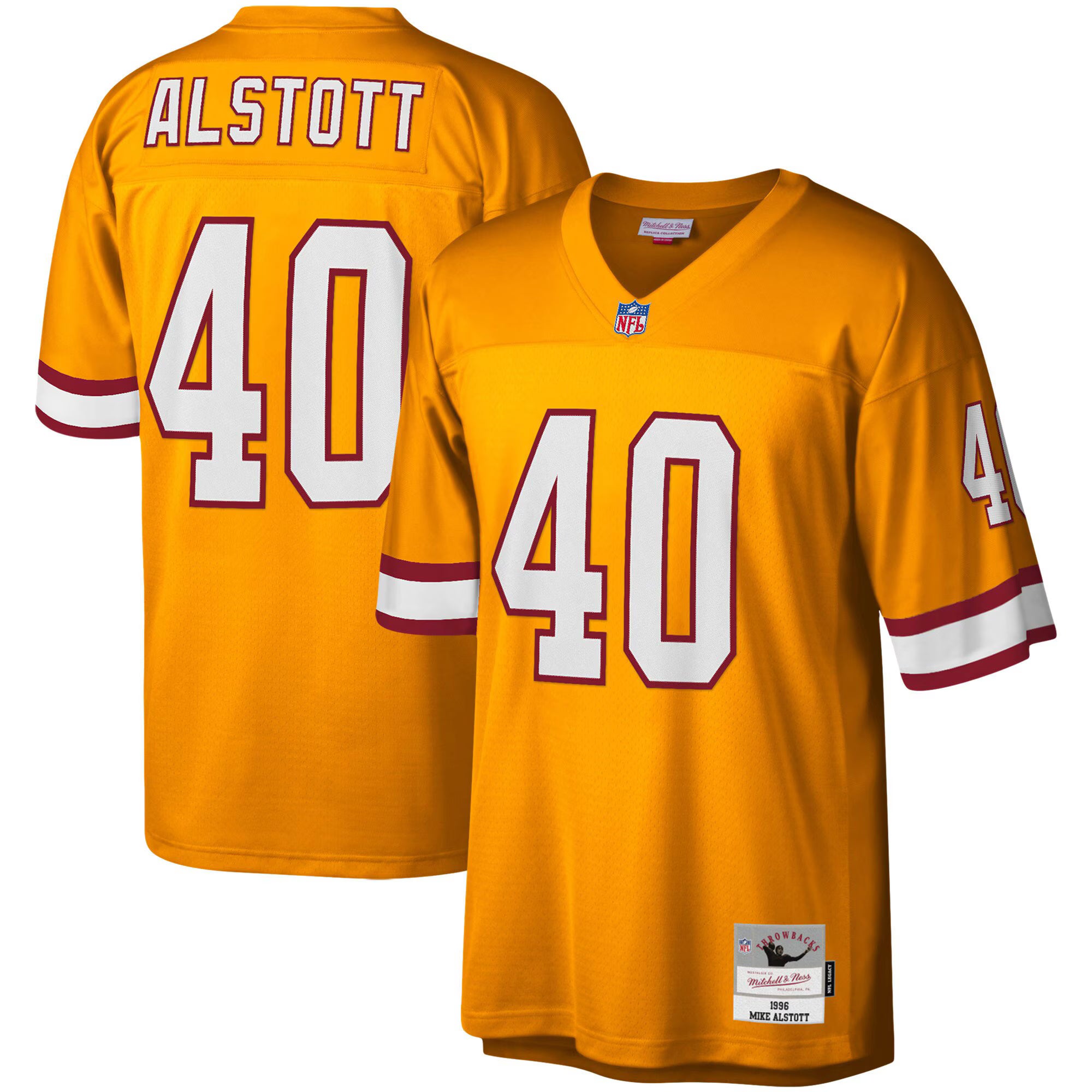 Mike Alstott Tampa Bay Buccaneers Mitchell &amp; Ness Big &amp; Tall 1996 Retired Player Replica Jersey - Orange