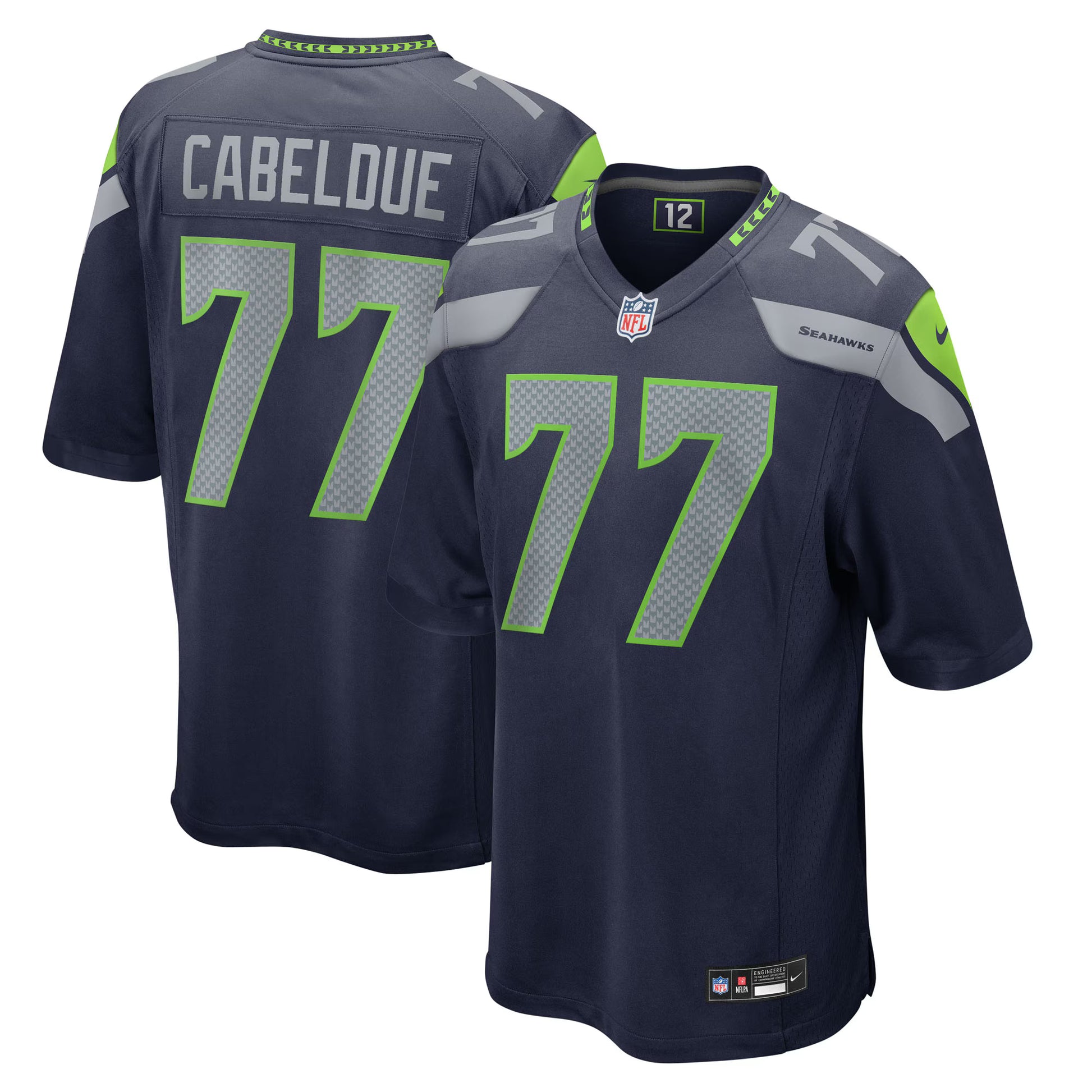 Bryce Cabeldue Seattle Seahawks Nike Team Game Jersey -  College Navy