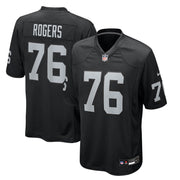 Caleb Rogers Las Vegas Raiders Nike Team Game Jersey -  Black