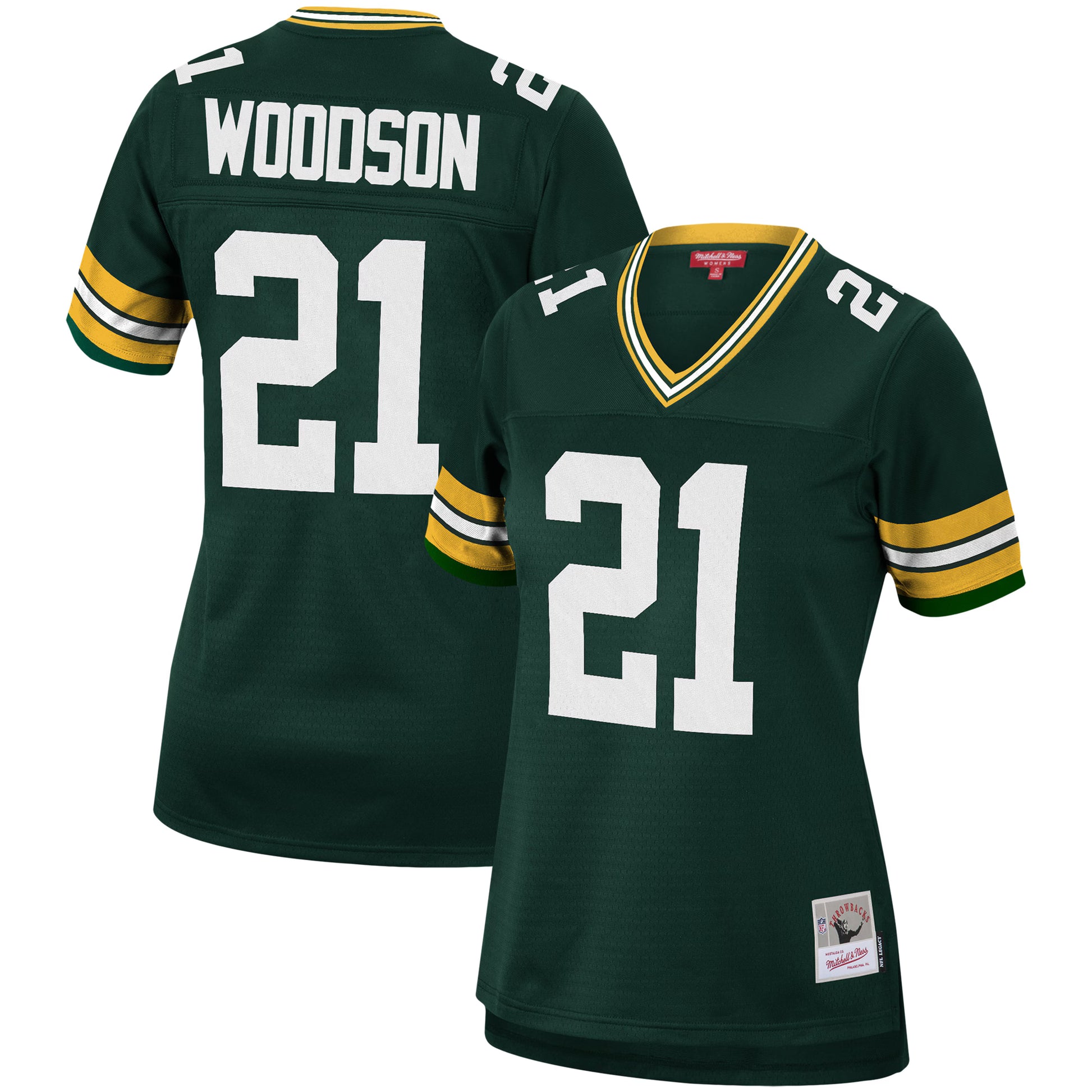 Charles Woodson Green Bay Packers Mitchell &amp; Ness Women's 2010 Legacy Replica Player Jersey - Green