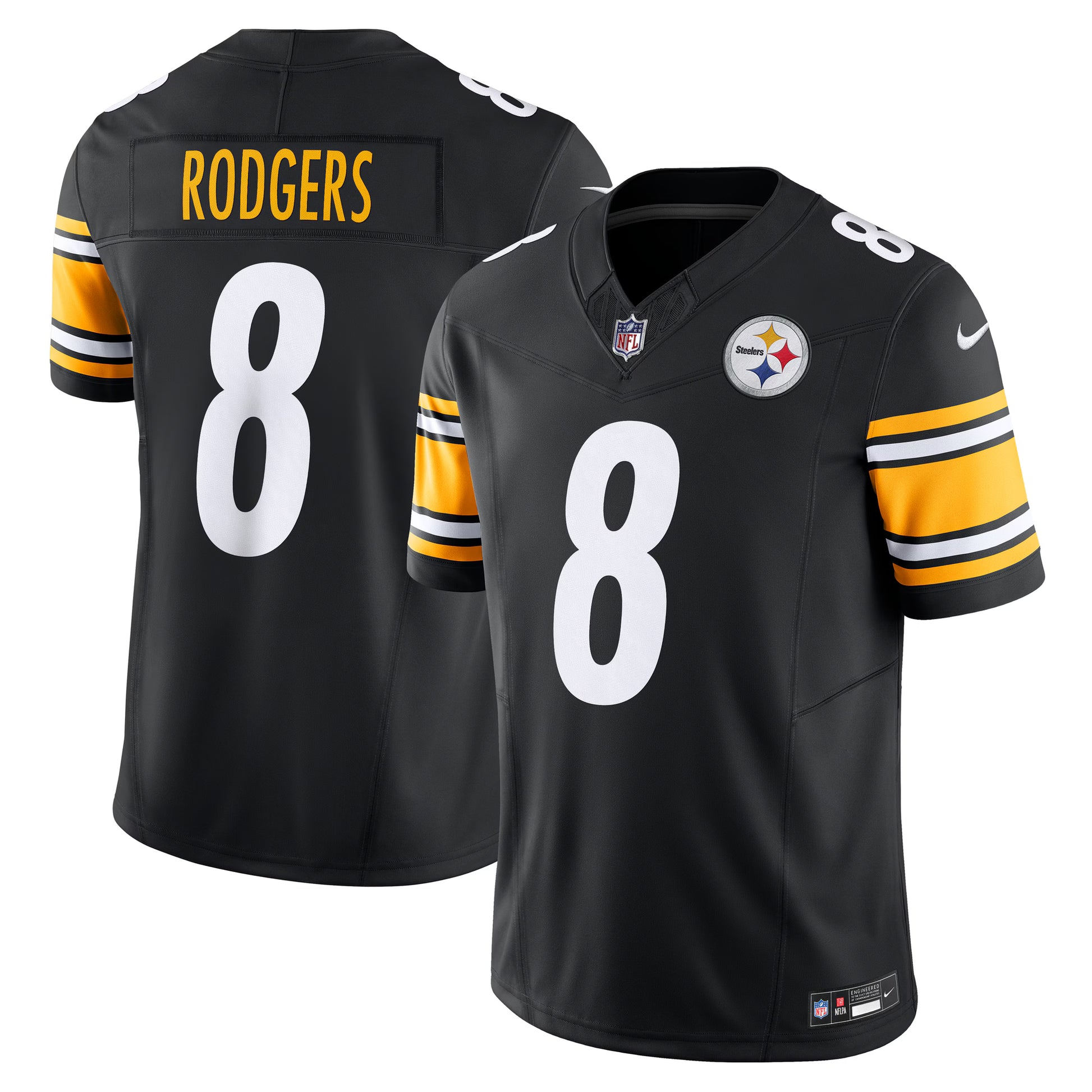 Aaron Rodgers Pittsburgh Steelers Nike Team  Vapor F.U.S.E. Limited Jersey - Black