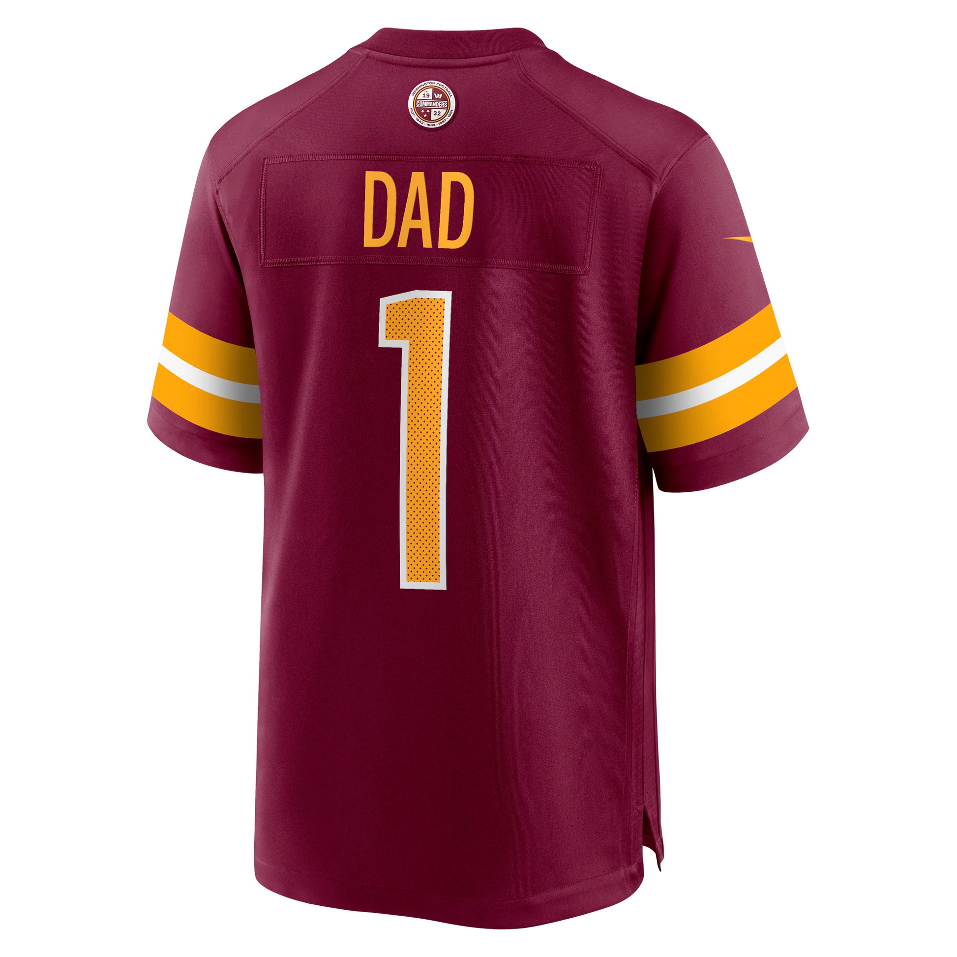 Number 1 Dad Washington Commanders Nike Game Jersey - Burgundy