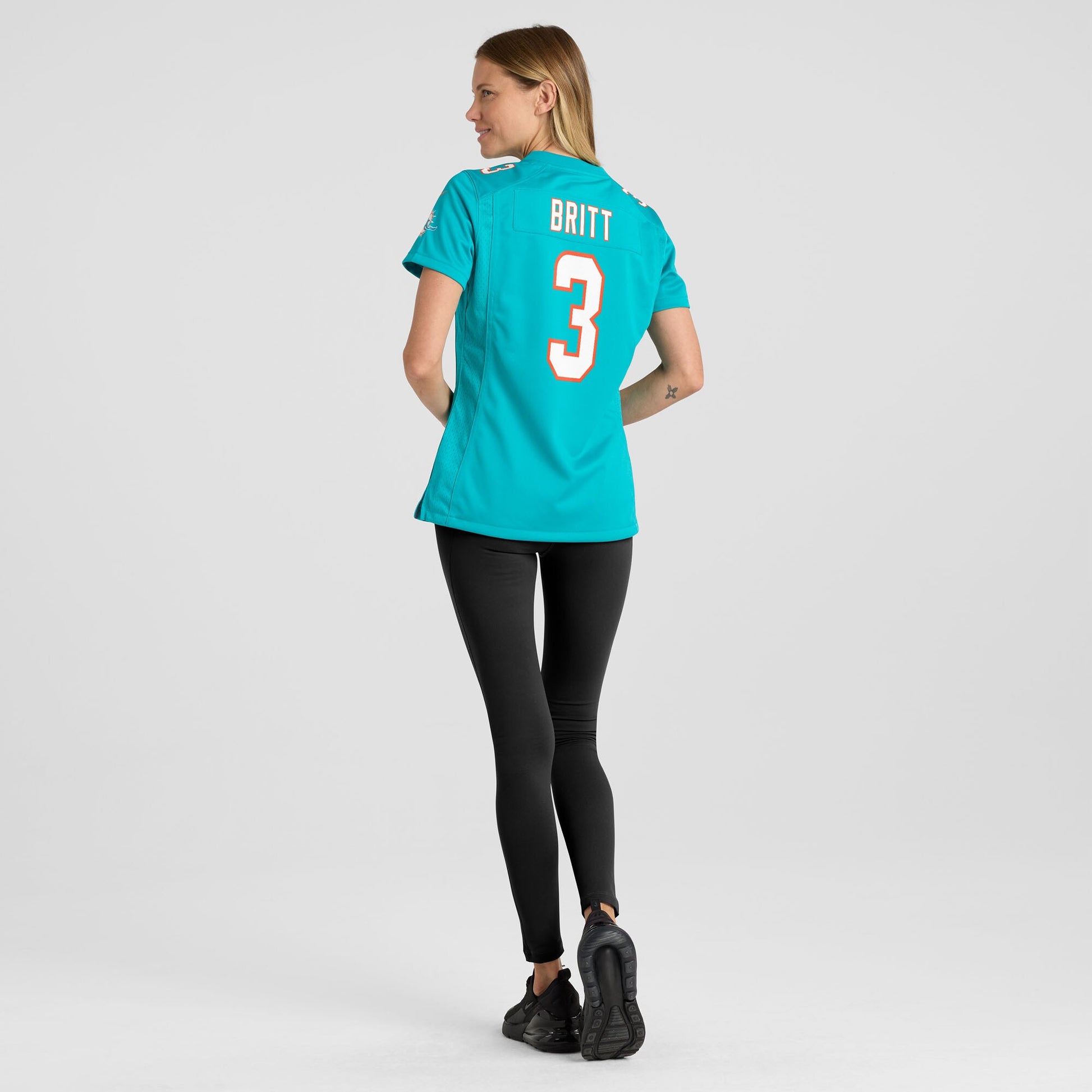 K.J. Britt Miami Dolphins Nike Women's Team Game Jersey -  Aqua