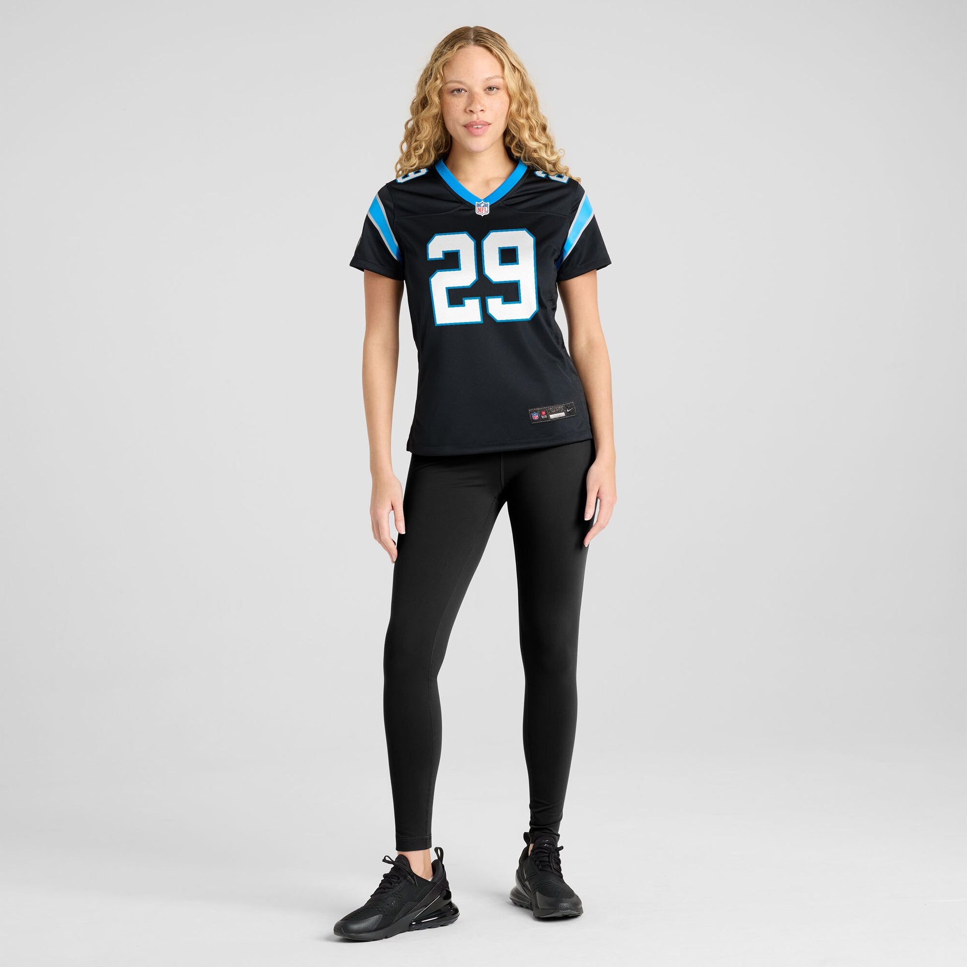 Akayleb Evans Carolina Panthers Nike Women's Team Game Jersey -  Black