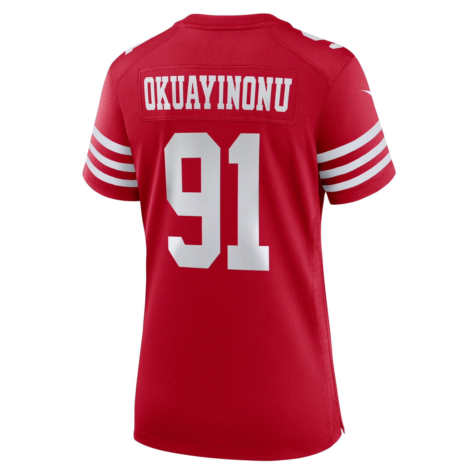 Sam Okuayinonu San Francisco 49ers Nike Women's Team Game Jersey -  Scarlet