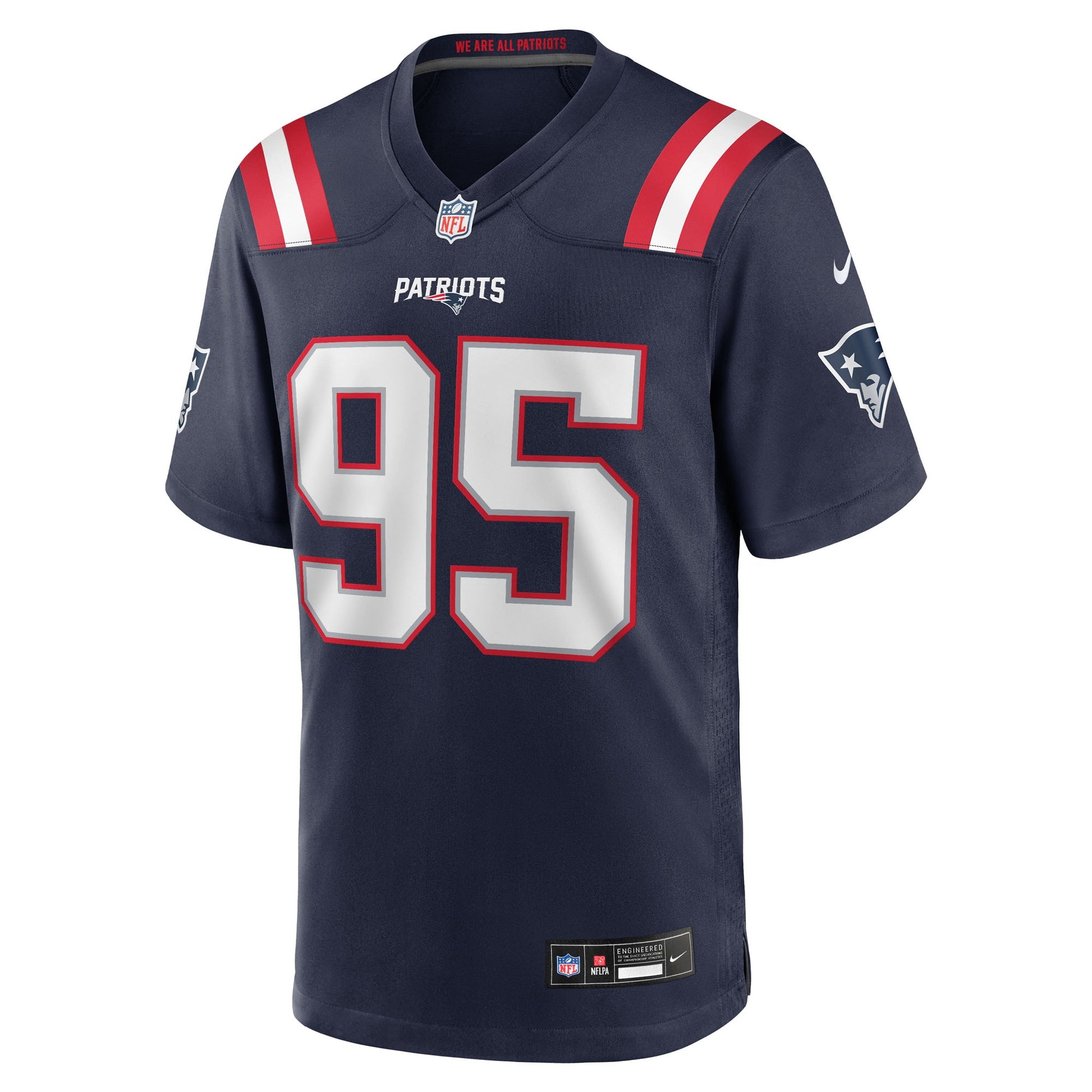 Khyiris Tonga New England Patriots Nike Team Game Jersey -  Navy