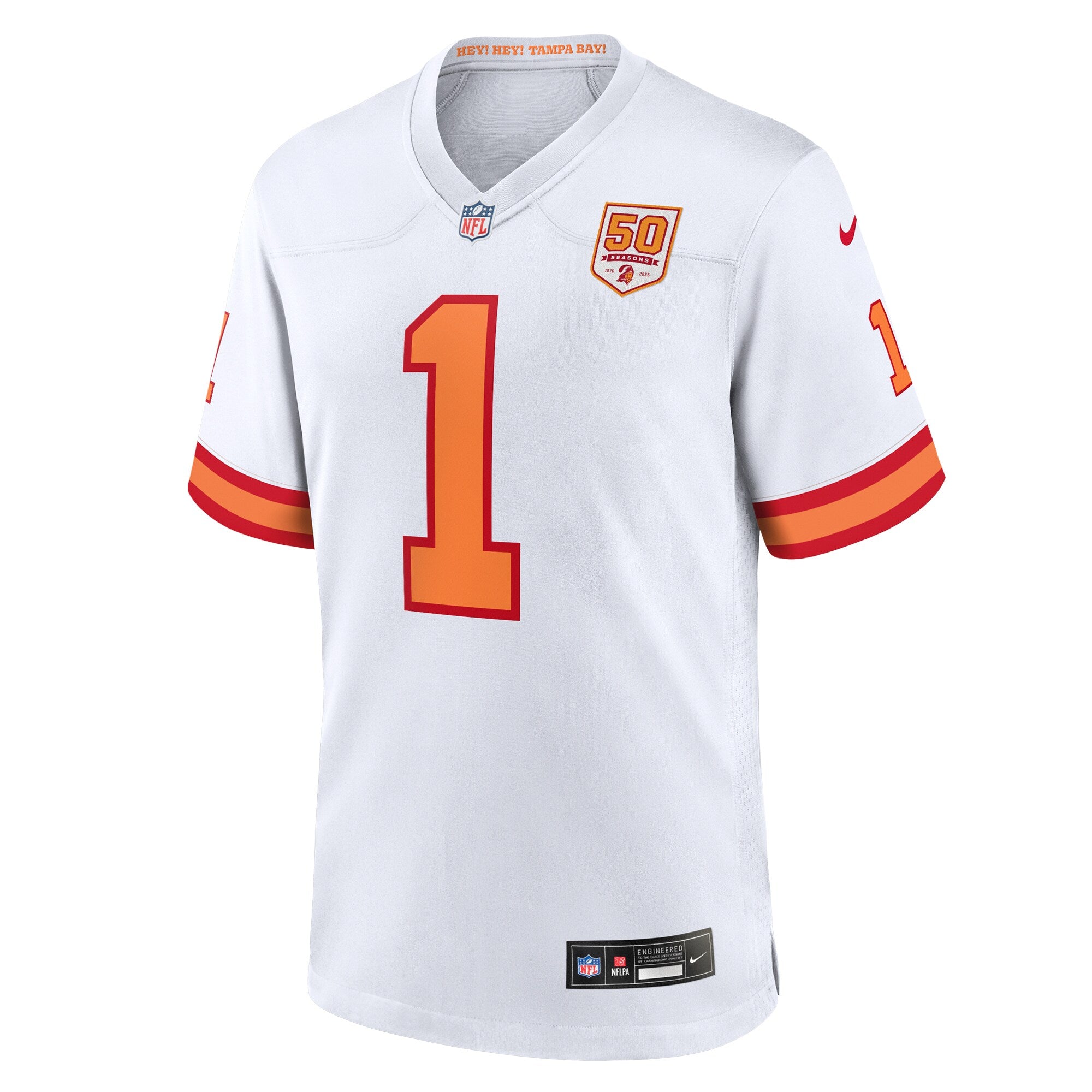 Rachaad White '76 Tampa Bay Buccaneers Nike 50th Season Game Jersey - White