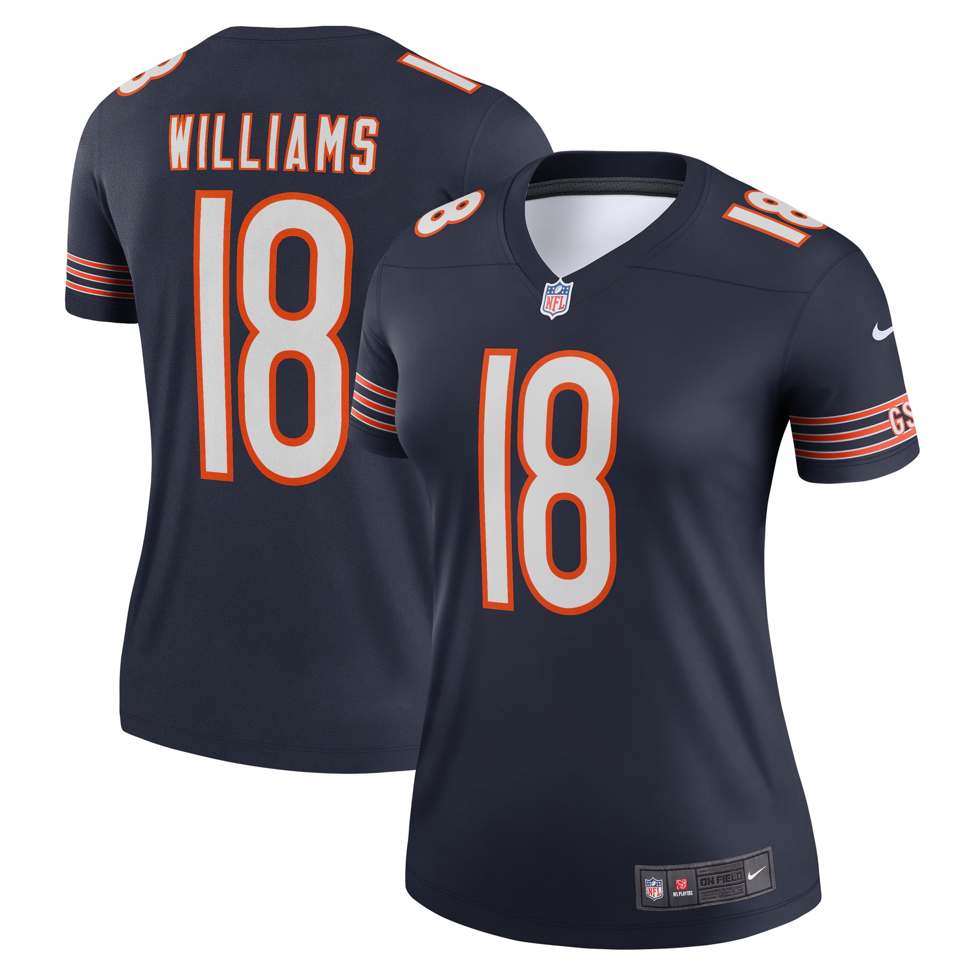 Caleb Williams Chicago Bears Nike Women's Legend Player Performance Top -  Navy