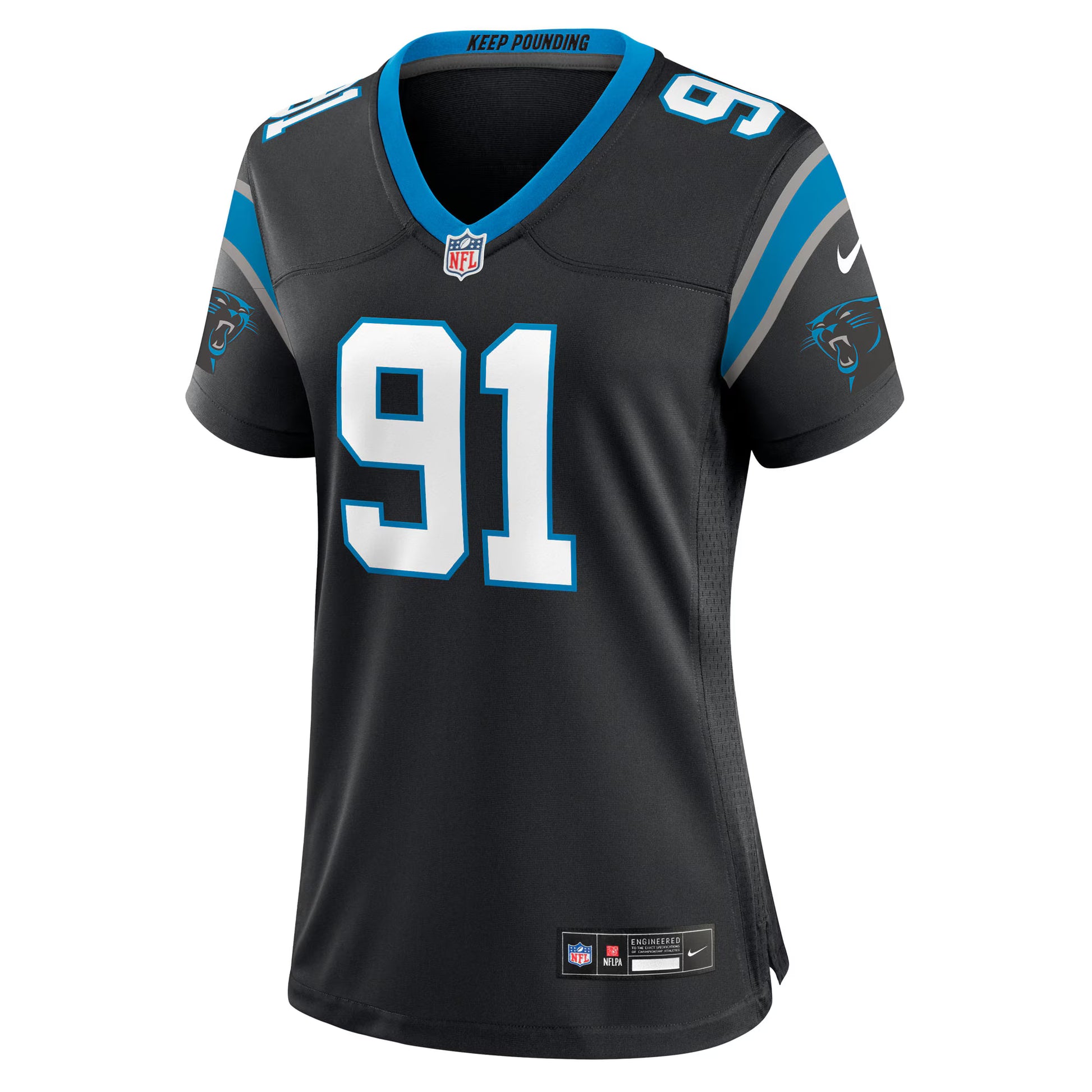 Patrick Jones II Carolina Panthers Nike Women's Team Game Jersey -  Black
