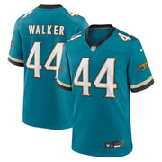 Travon Walker Jacksonville Jaguars Nike Prowler Throwback Player Game Jersey - Teal