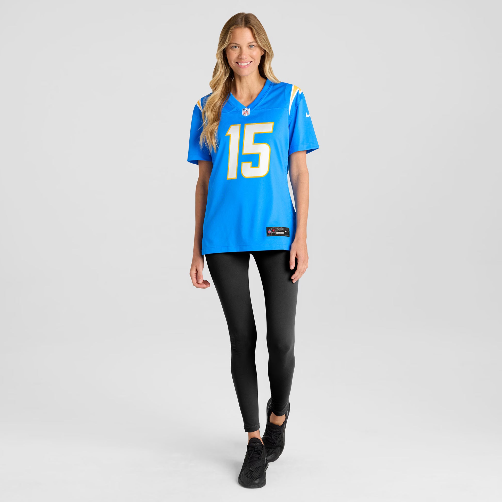 Ladd McConkey Los Angeles Chargers Nike Women's  Game Jersey -  Powder Blue