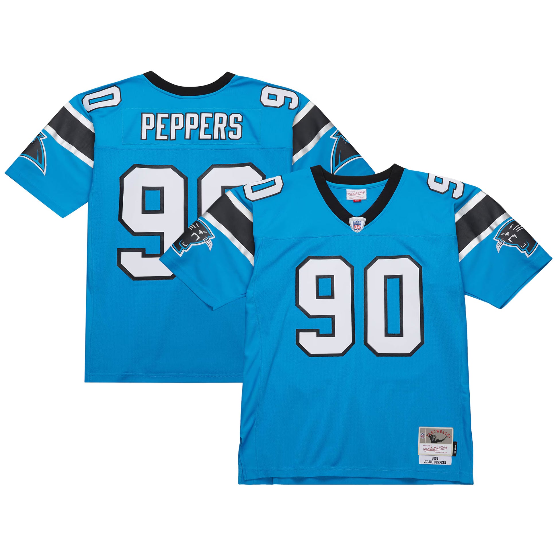 Julius Peppers Carolina Panthers Mitchell &amp; Ness  Legacy Replica Jersey&nbsp;– Blue