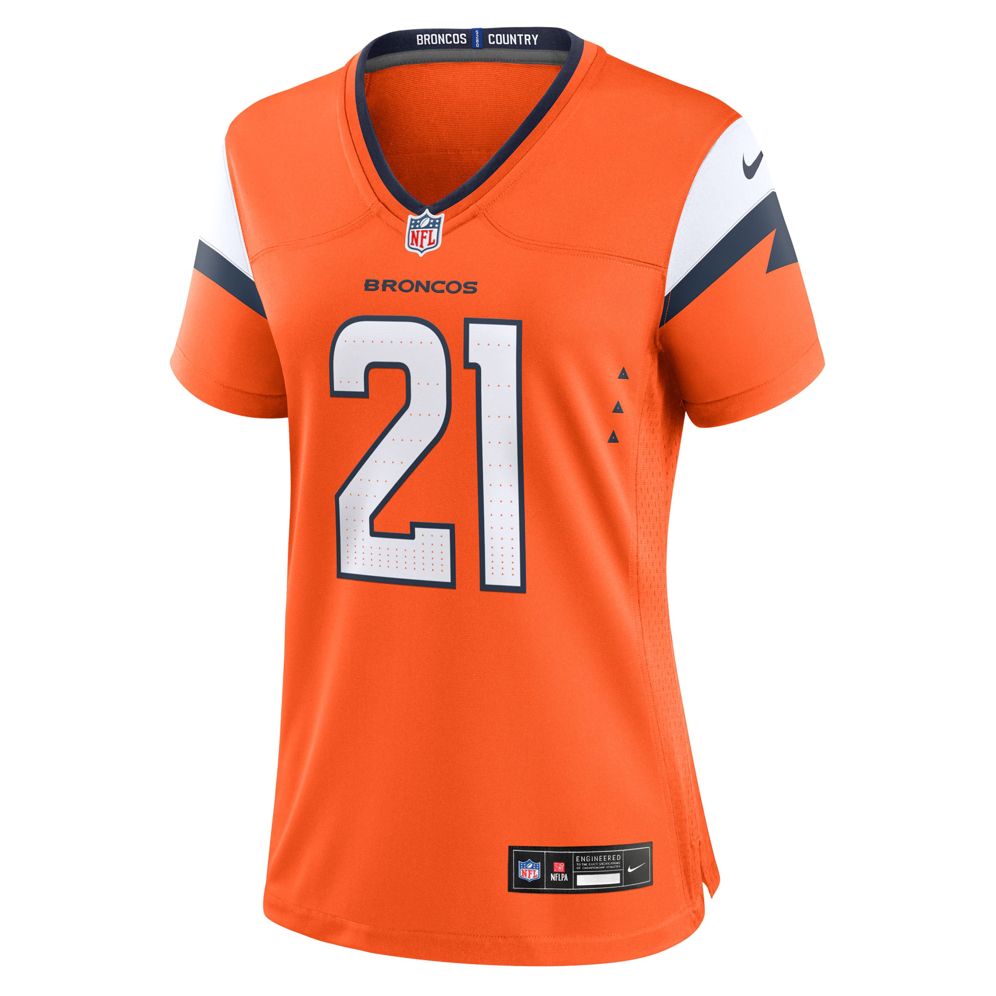 Riley Moss Denver Broncos Nike Women's Team Game Jersey -  Orange