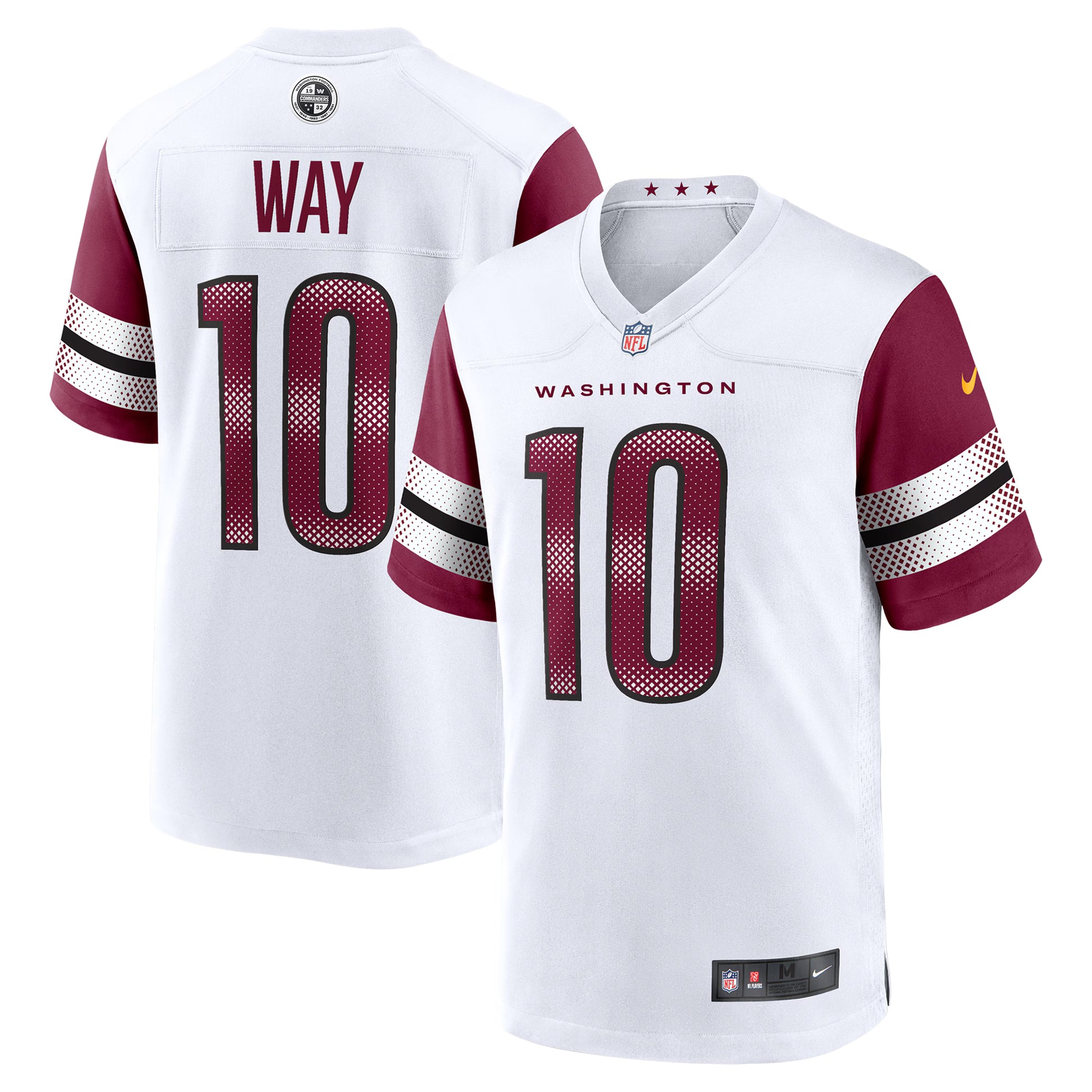 Tress Way Washington Commanders Nike Game Jersey -  White