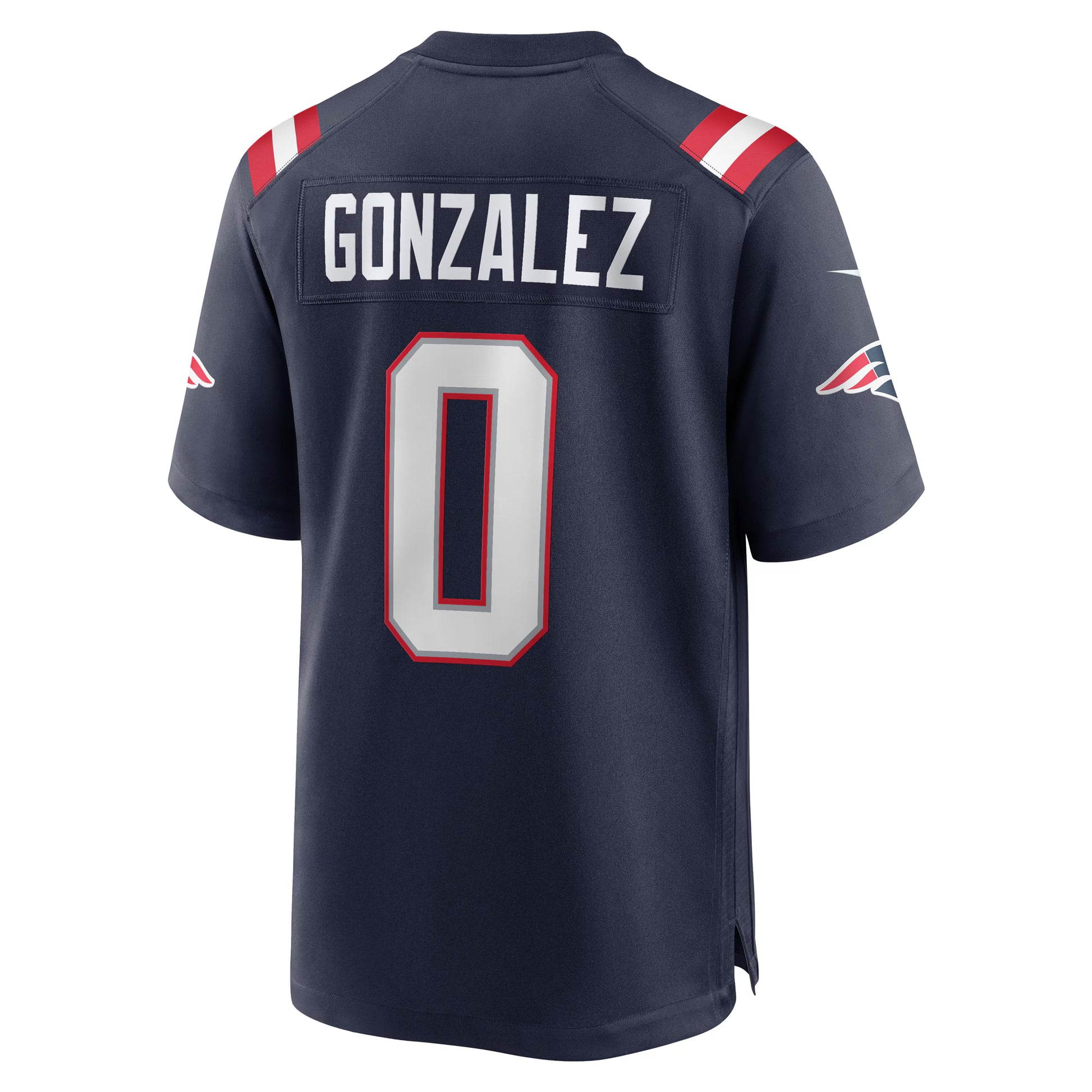 Christian Gonzalez New England Patriots Nike Team Game Jersey -  Navy