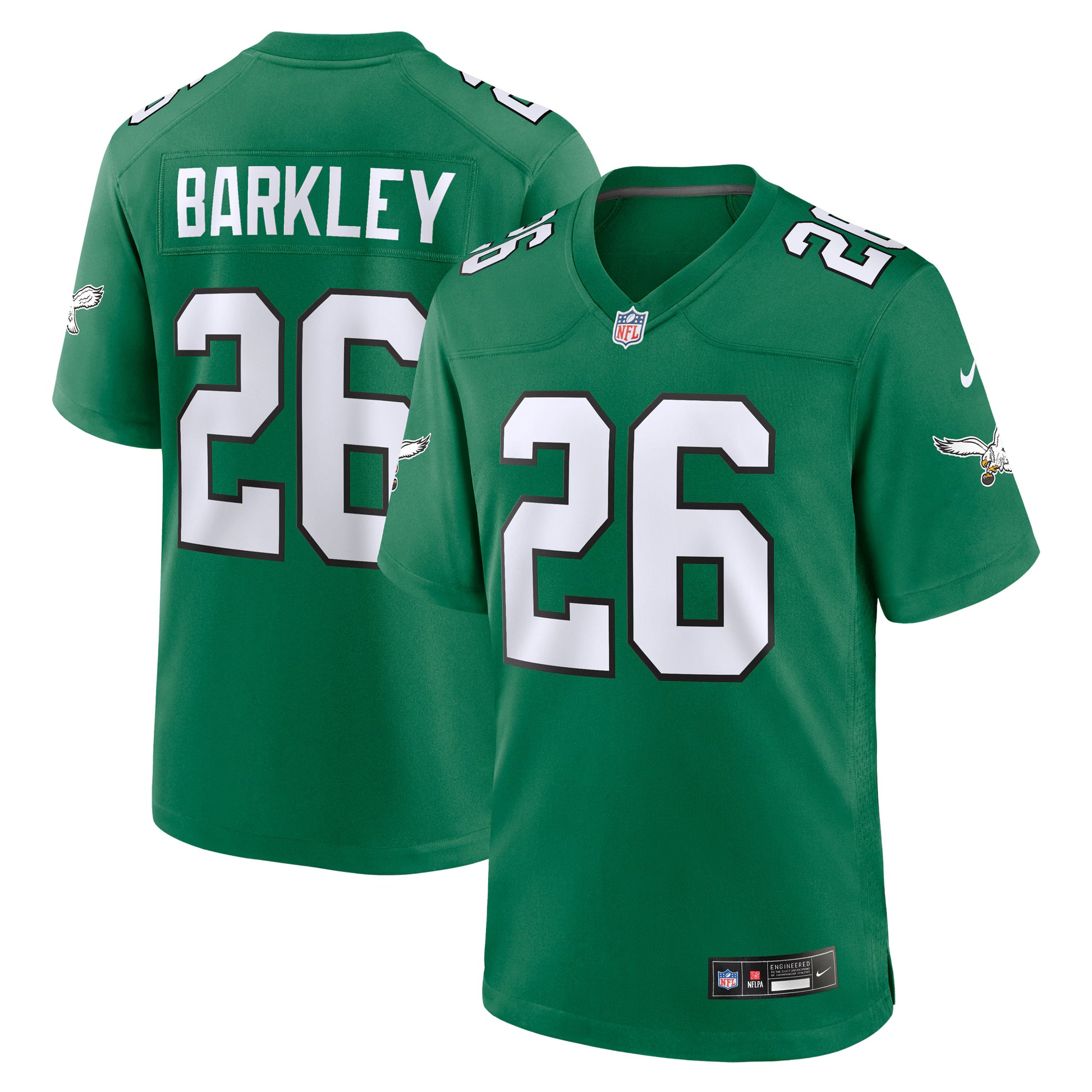 Saquon Barkley Philadelphia Eagles Nike Alternate Game Jersey -  Kelly Green