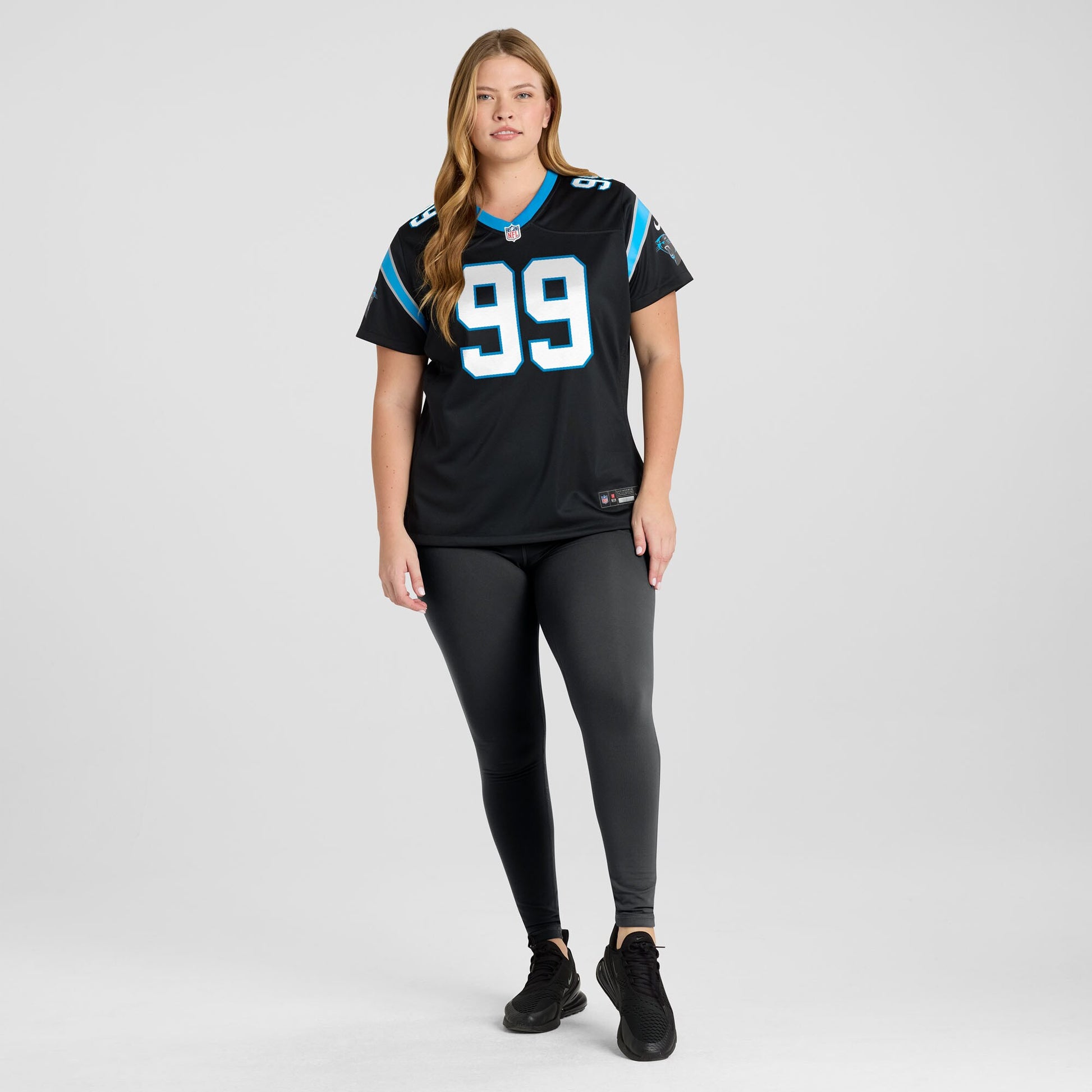 Tershawn Wharton Carolina Panthers Nike Women's Team Game Jersey -  Black