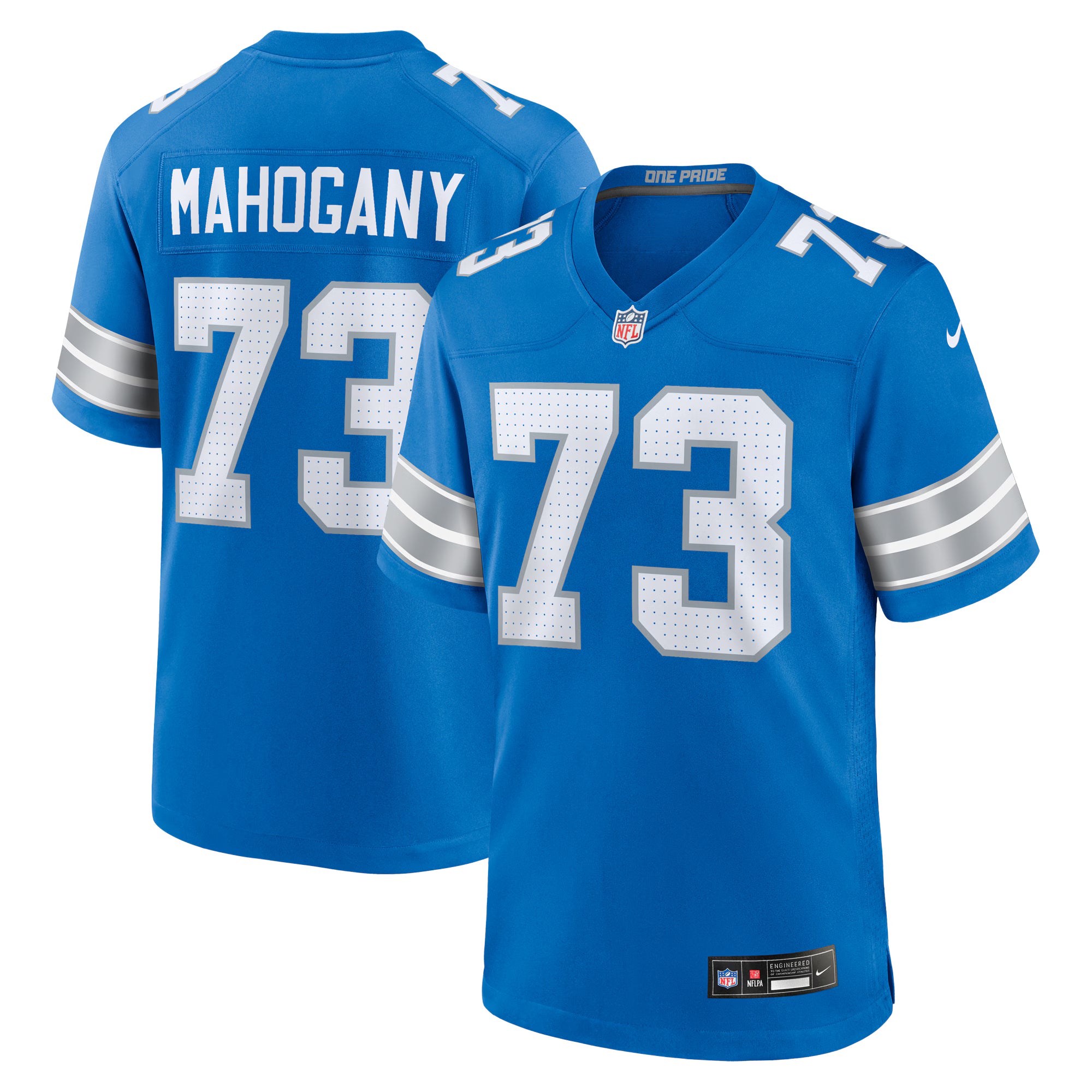 Christian Mahogany Detroit Lions Nike Team Game Jersey -  Blue