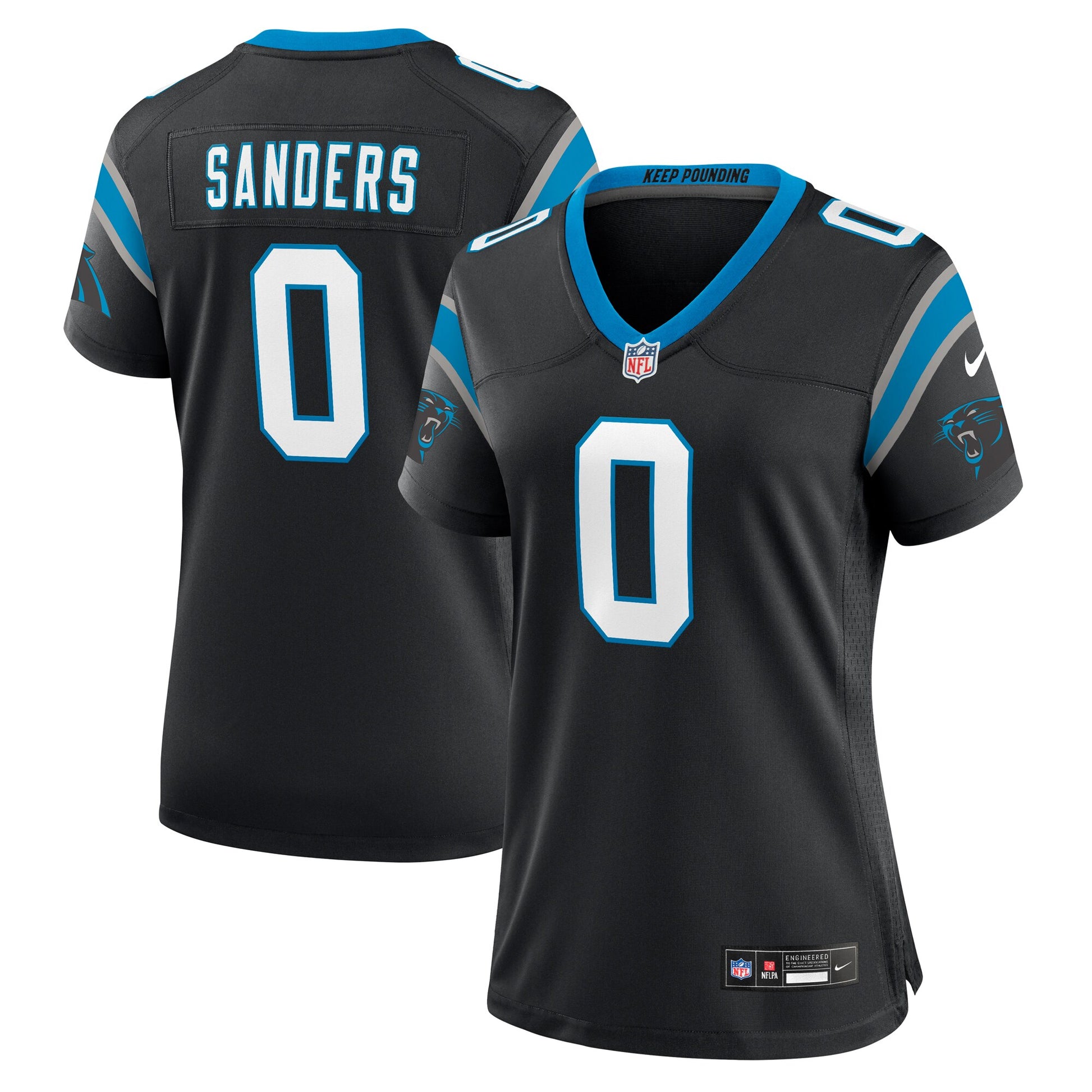 Ja'Tavion Sanders Carolina Panthers Nike Women's  Game Jersey -  Black