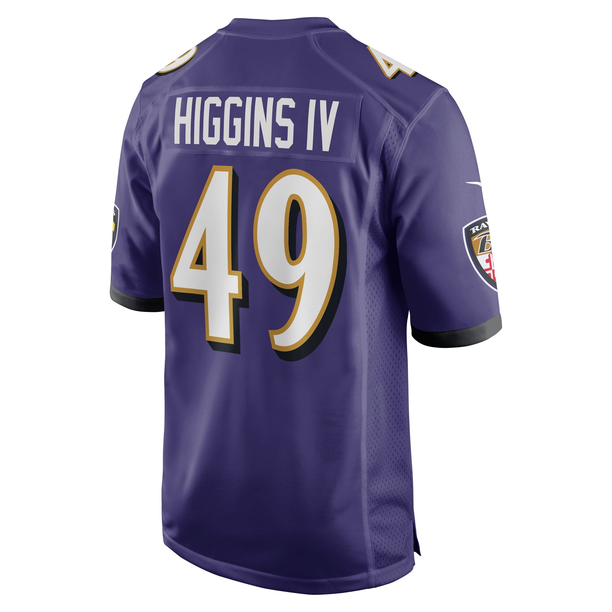 Jay Higgins IV Baltimore Ravens Nike Team Game Jersey -  Purple