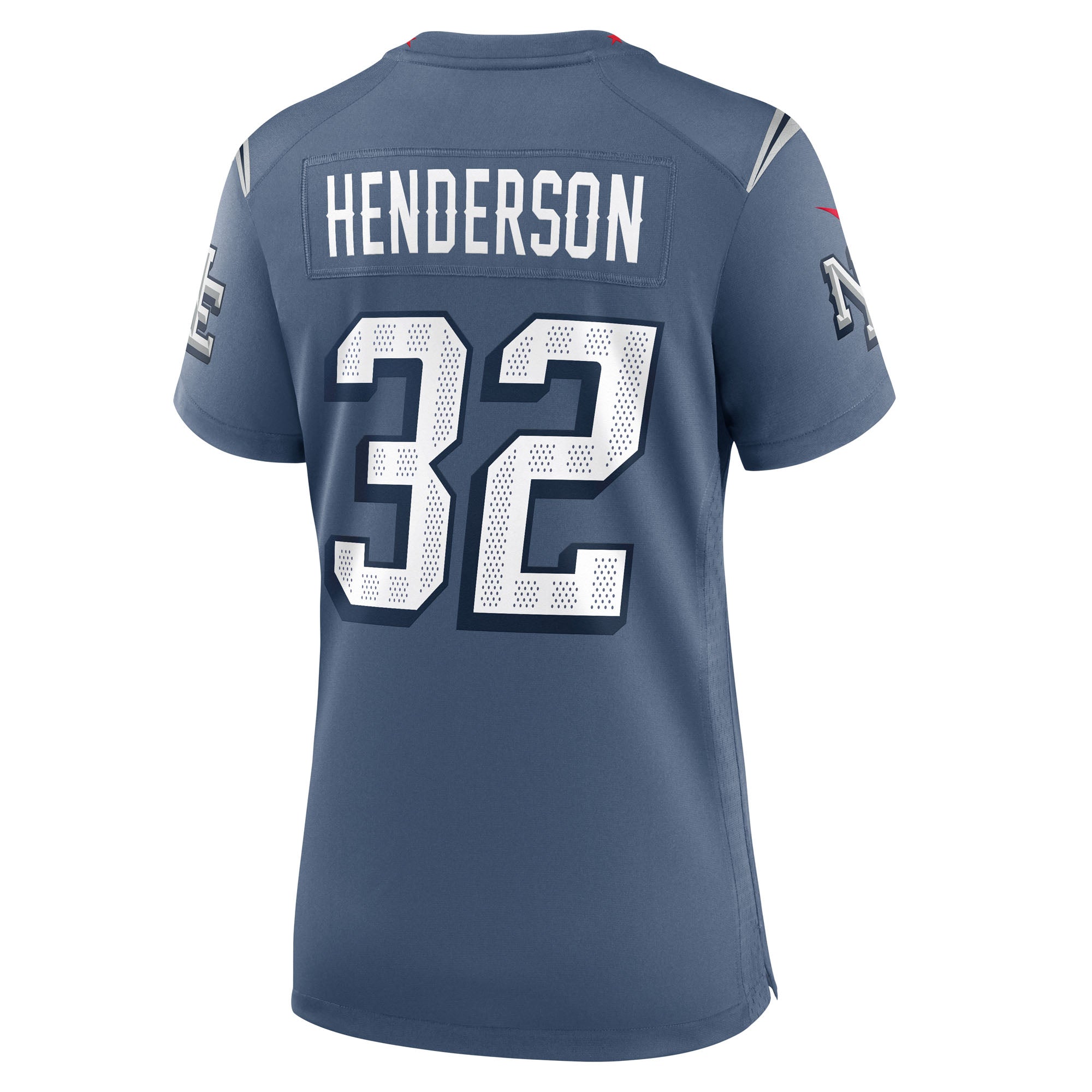 TreVeyon Henderson New England Patriots Nike Women's 2025 Rivalries Collection Game Jersey - Storm Blue