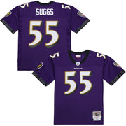 Terrell Suggs Baltimore Ravens Mitchell &amp; Ness 2003 Legacy Replica Jersey - Purple