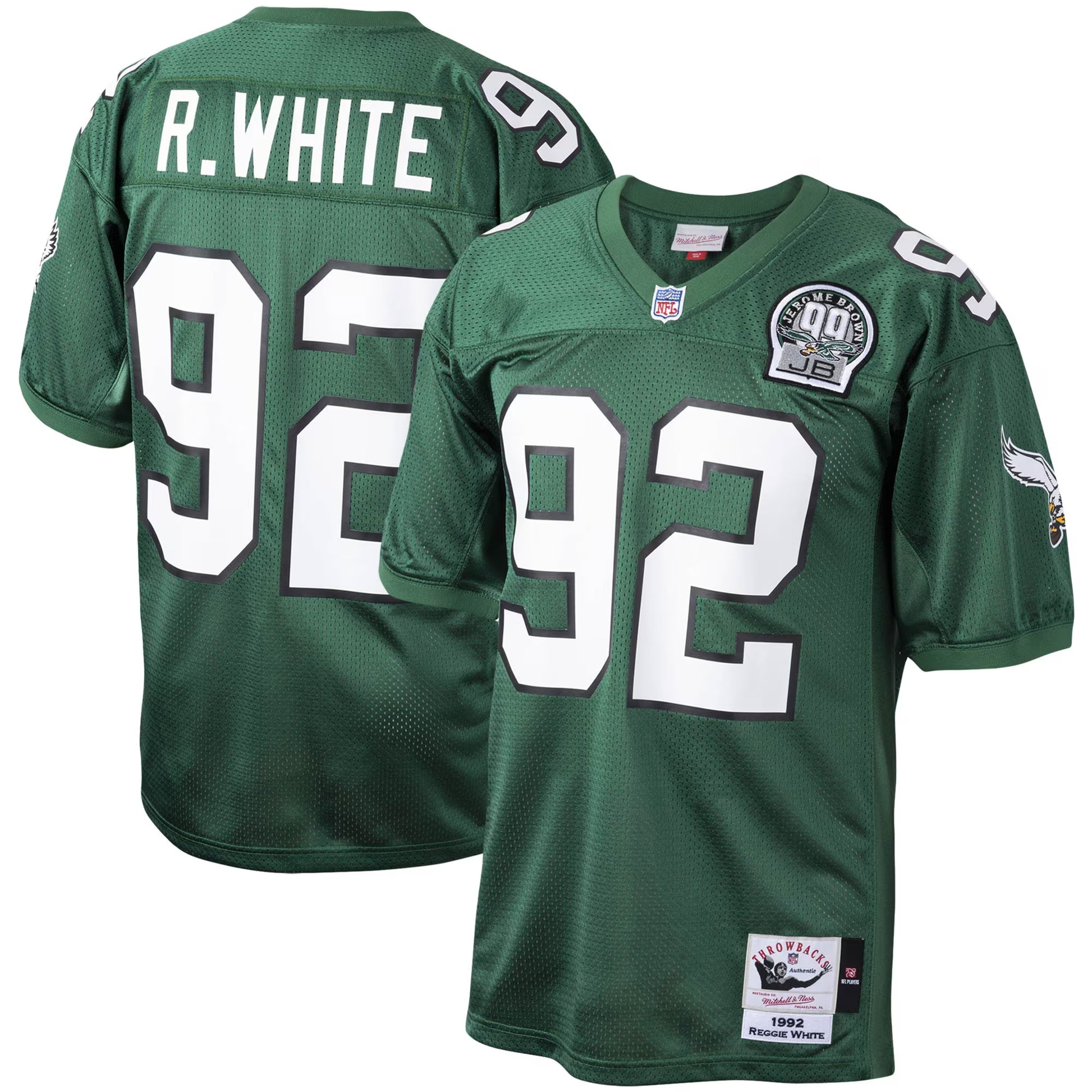 Reggie White Philadelphia Eagles Mitchell &amp; Ness Authentic Throwback Retired Player Jersey - Green