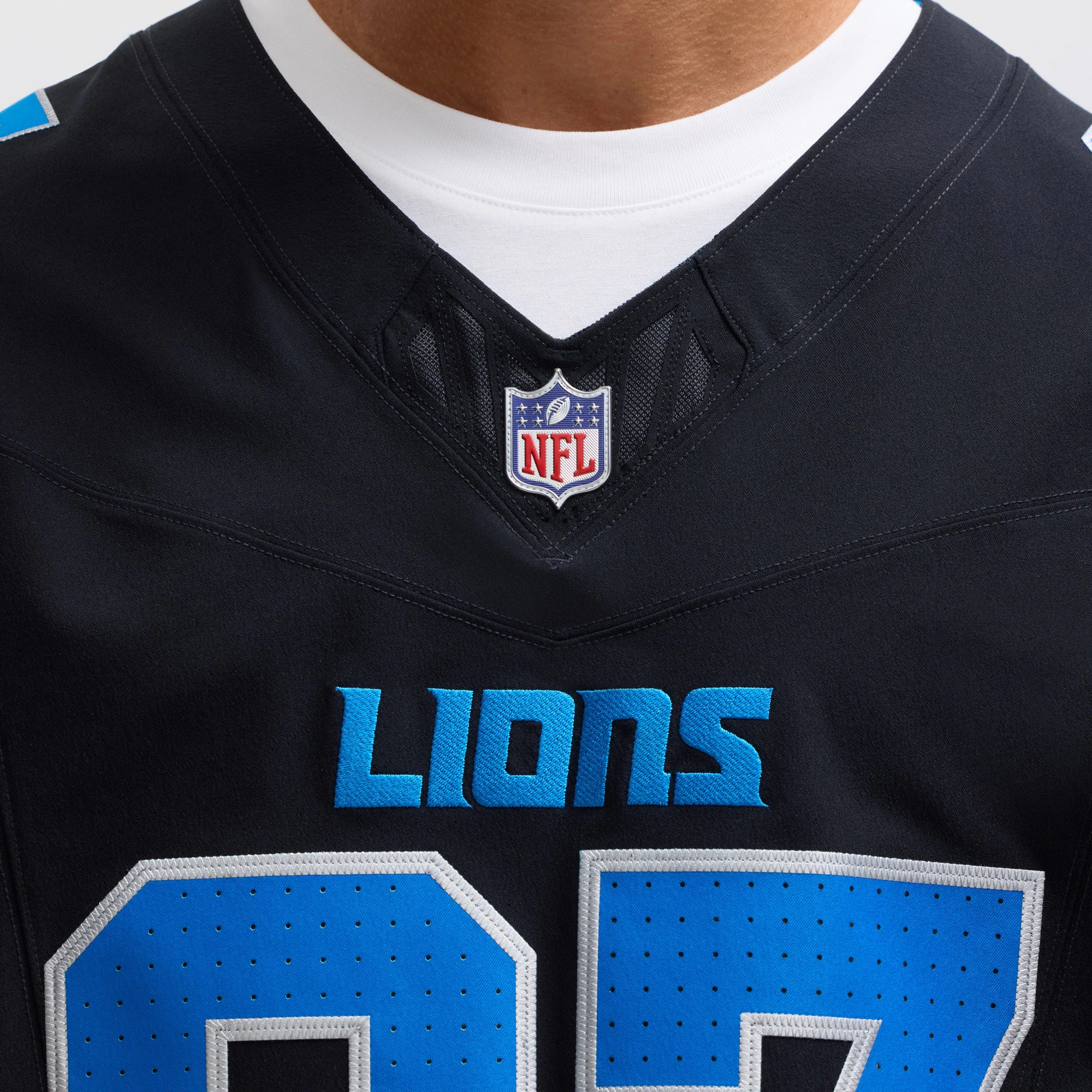 Aidan Hutchinson Detroit Lions Nike Alternate Vapor F.U.S.E. Elite Jersey - Black