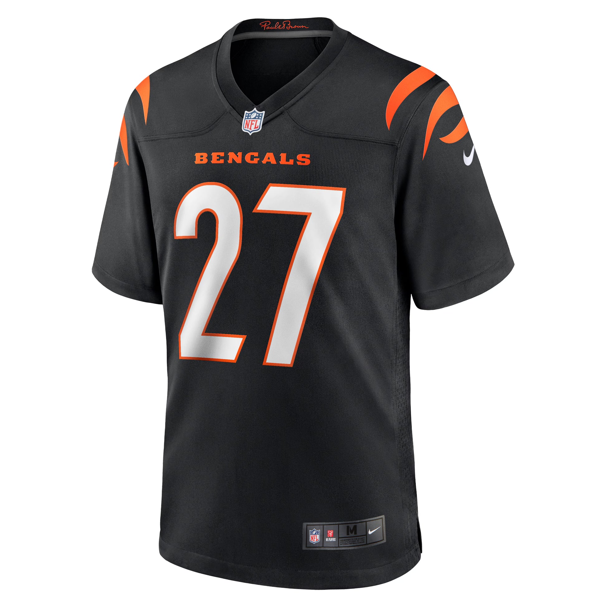Jordan Battle Cincinnati Bengals Nike Team Game Jersey -  Black