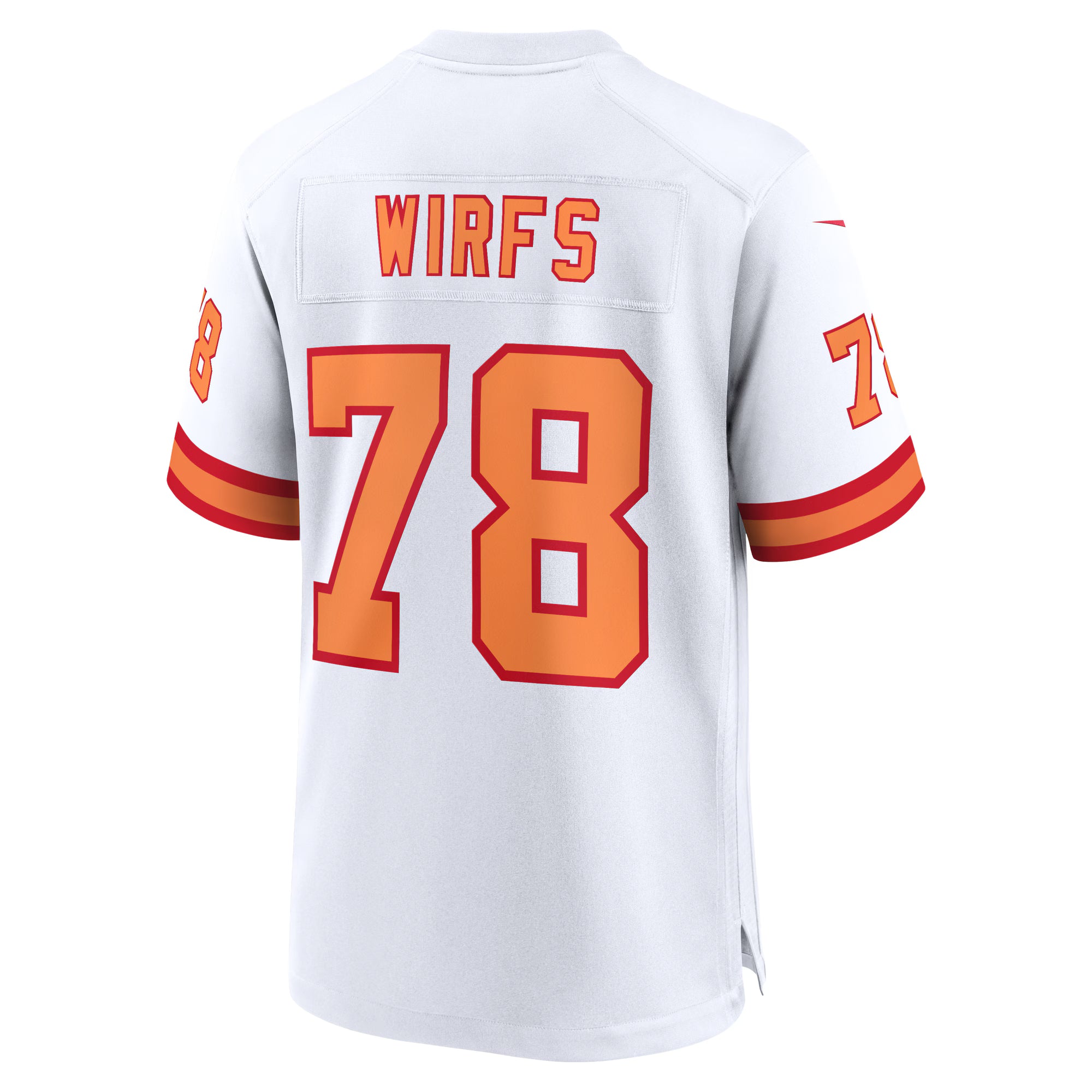 Tristan Wirfs '76 Tampa Bay Buccaneers Nike 50th Season Game Jersey - White