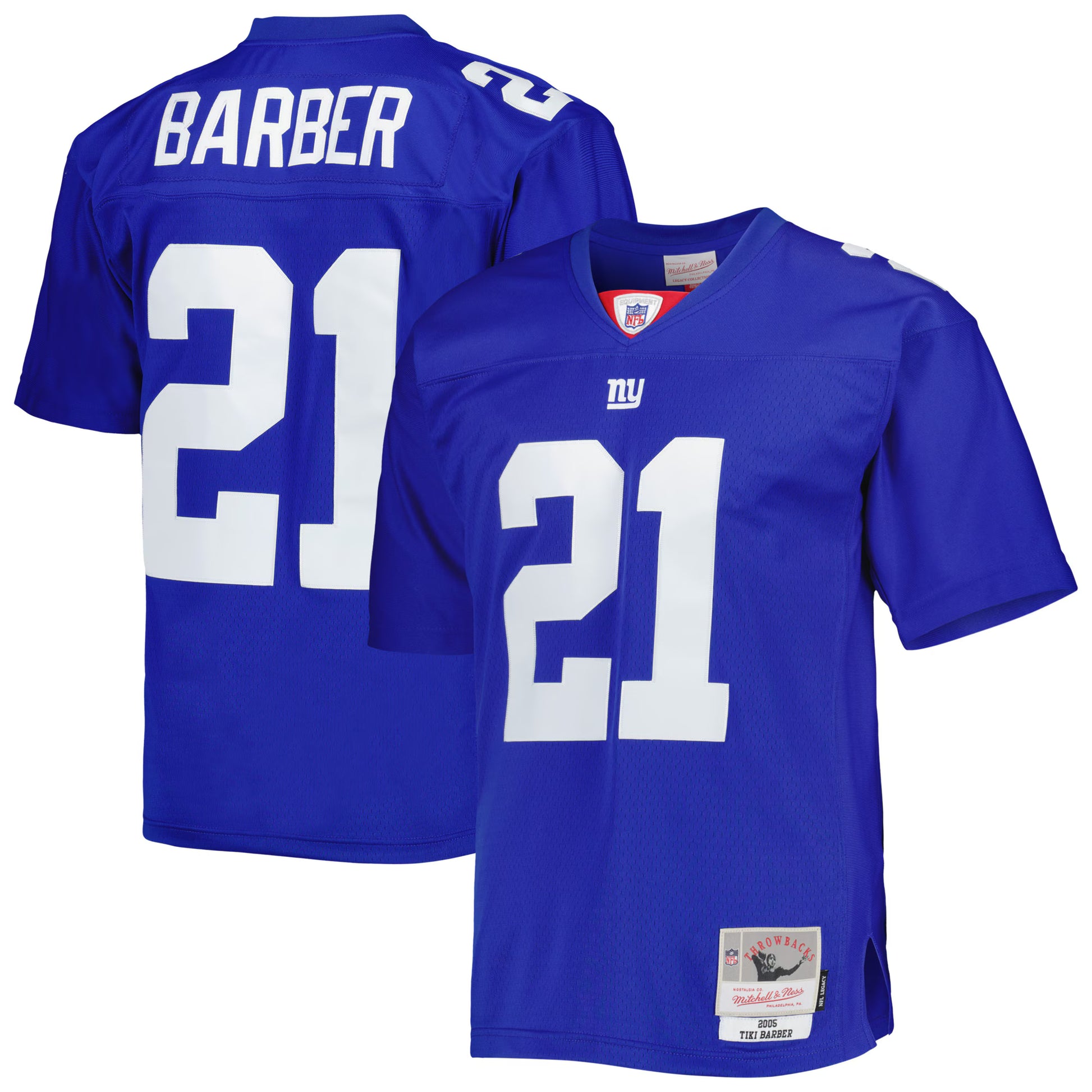 Tiki Barber New York Giants Mitchell &amp; Ness Legacy Replica Jersey - Royal