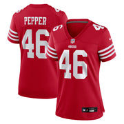 Taybor Pepper San Francisco 49ers Nike Women's Team Game Jersey -  Scarlet