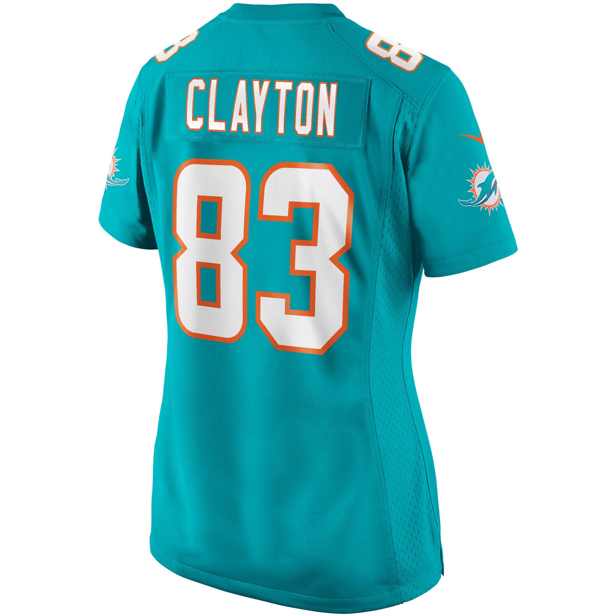 Mark Clayton Miami Dolphins Nike Women's Game Retired Player Jersey - Aqua