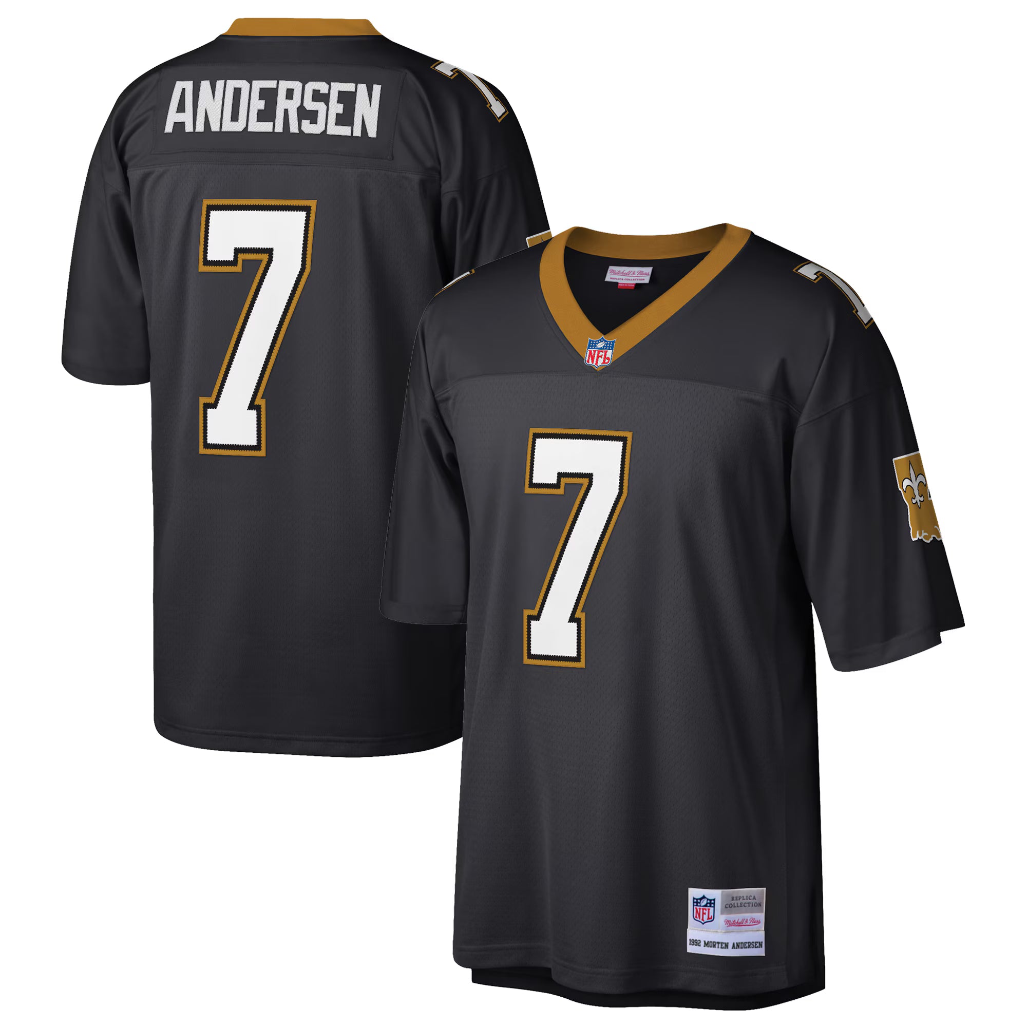 Morten Andersen New Orleans Saints Mitchell &amp; Ness Retired Player Legacy Replica Jersey - Black