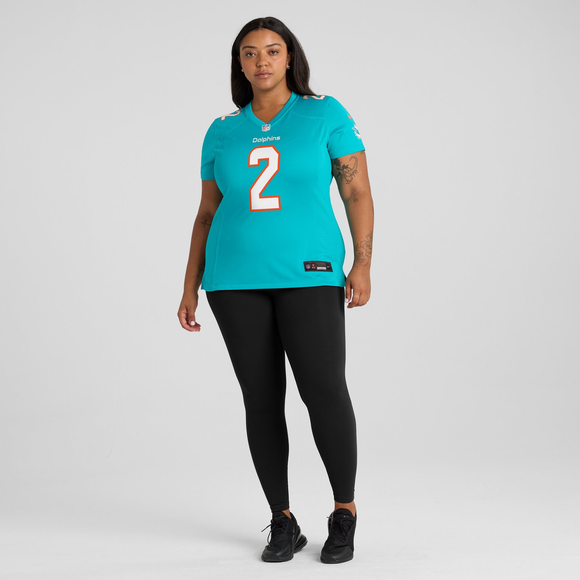 Bradley Chubb Miami Dolphins Nike Women's Game Player Jersey - Aqua