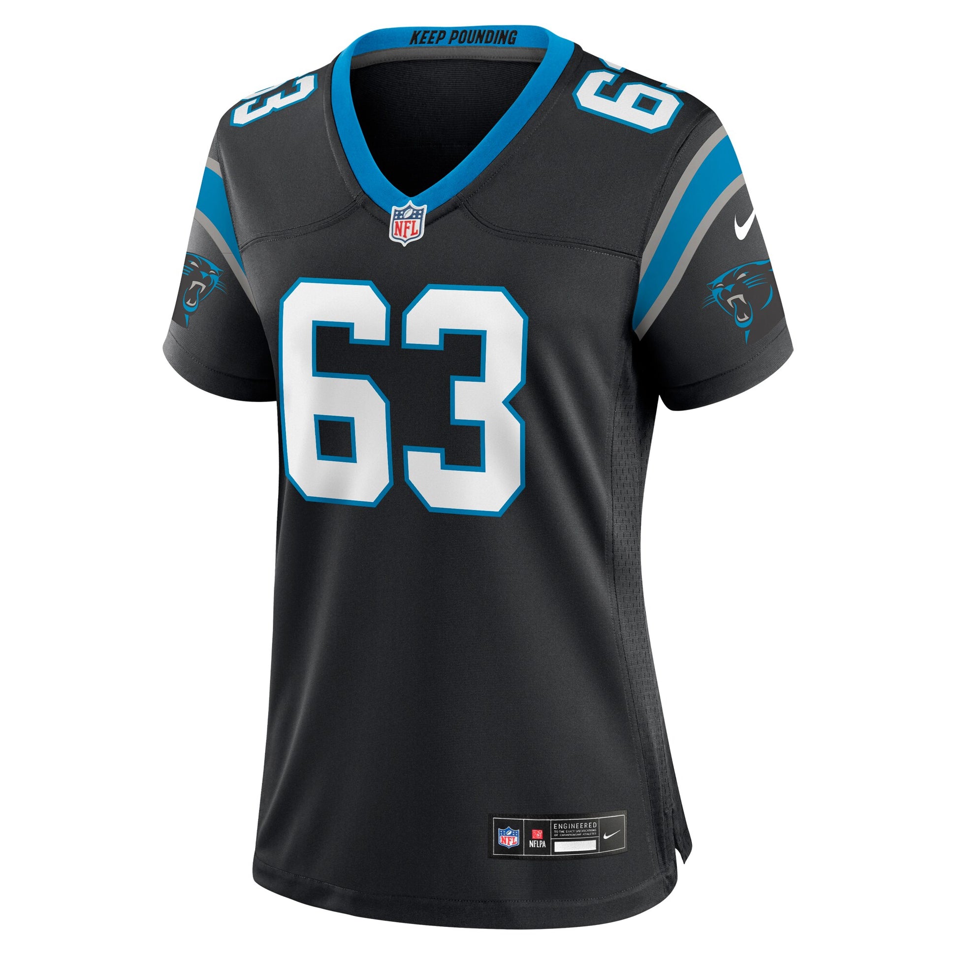 Austin Corbett Carolina Panthers Nike Women's Team Game Jersey - Black