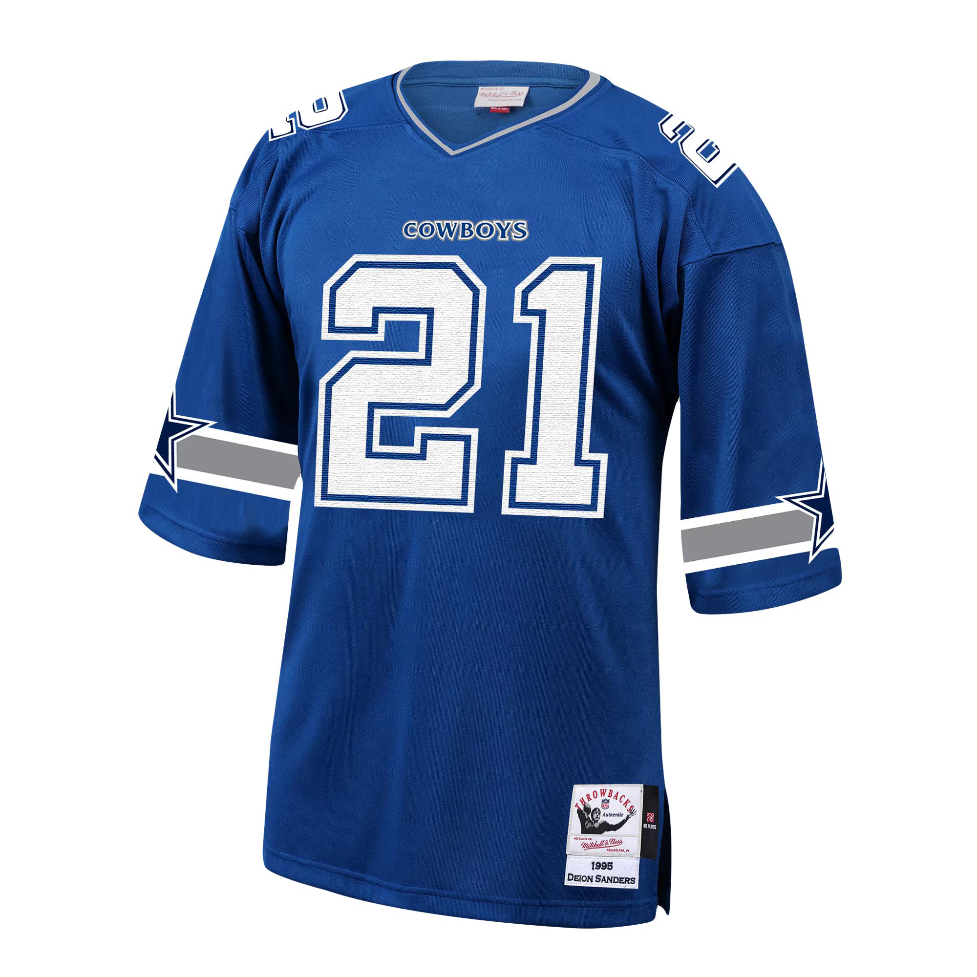Deion Sanders Dallas Cowboys 1996 Mitchell &amp; Ness Authentic Throwback Retired Player Jersey - Royal